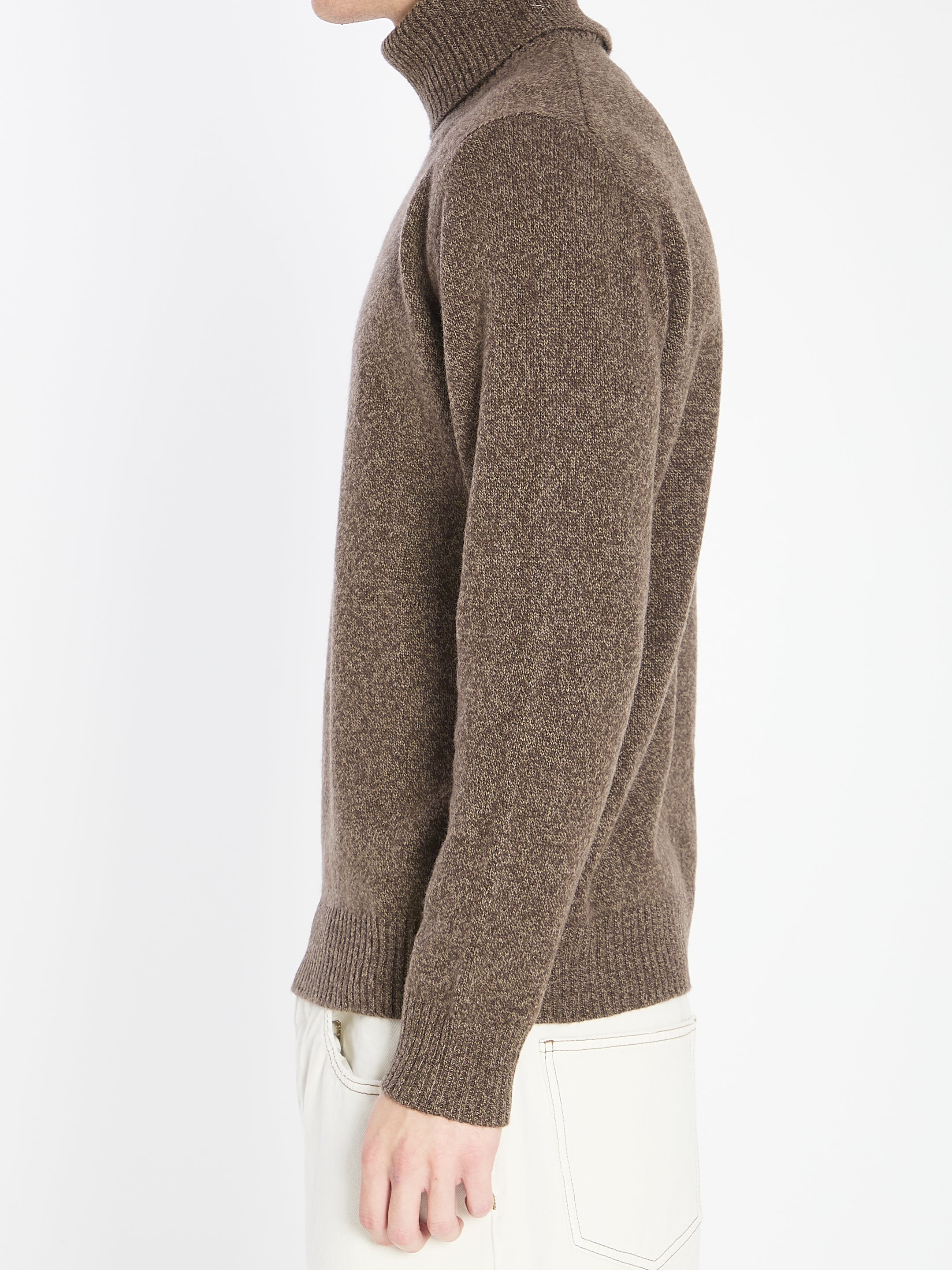 MOULINE TURTLENECK SWEATER Roberto Collina