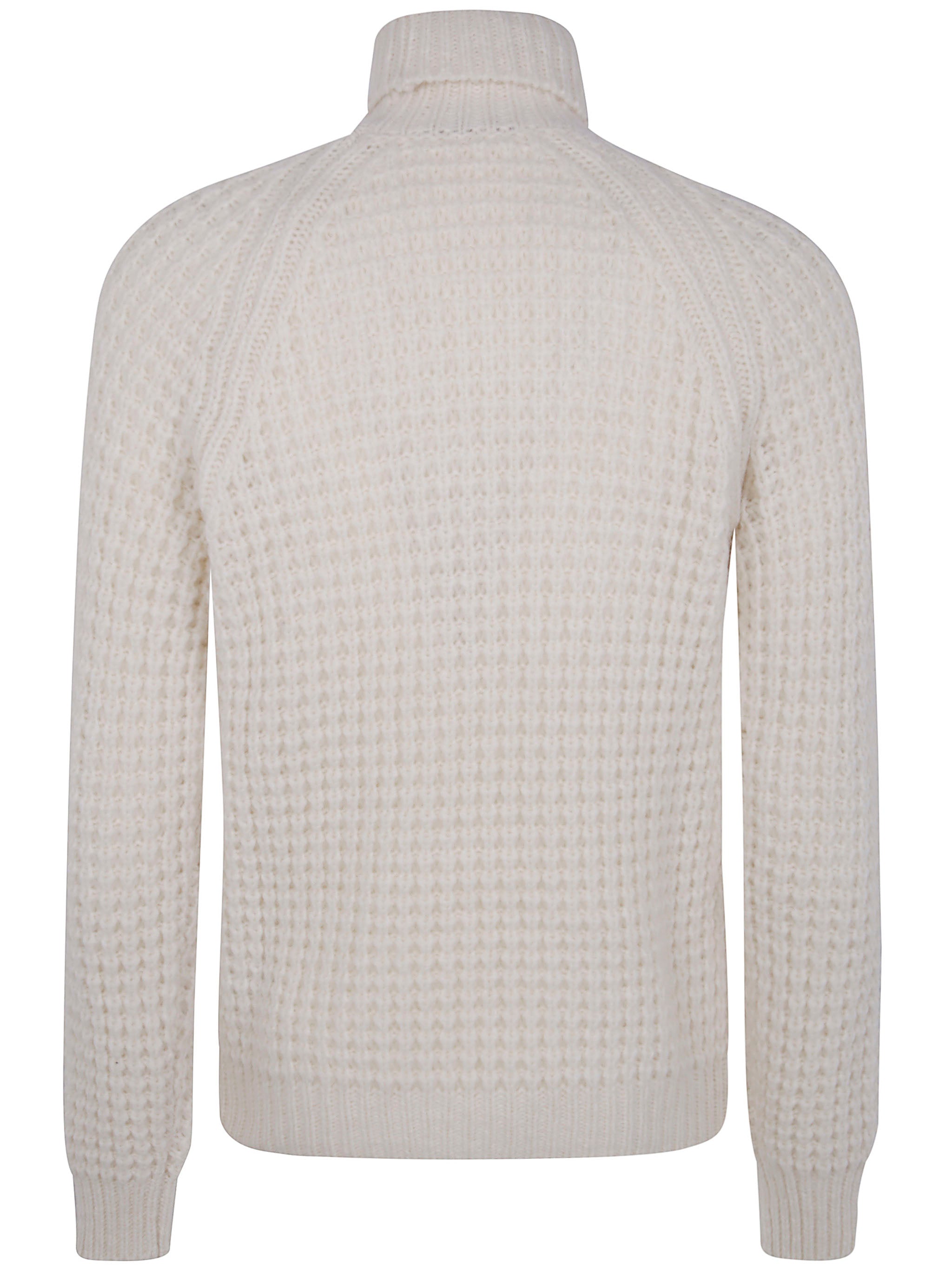 MILITARY STITCH LONG SLEEVES TURTLE NECK SWEATER Nuur