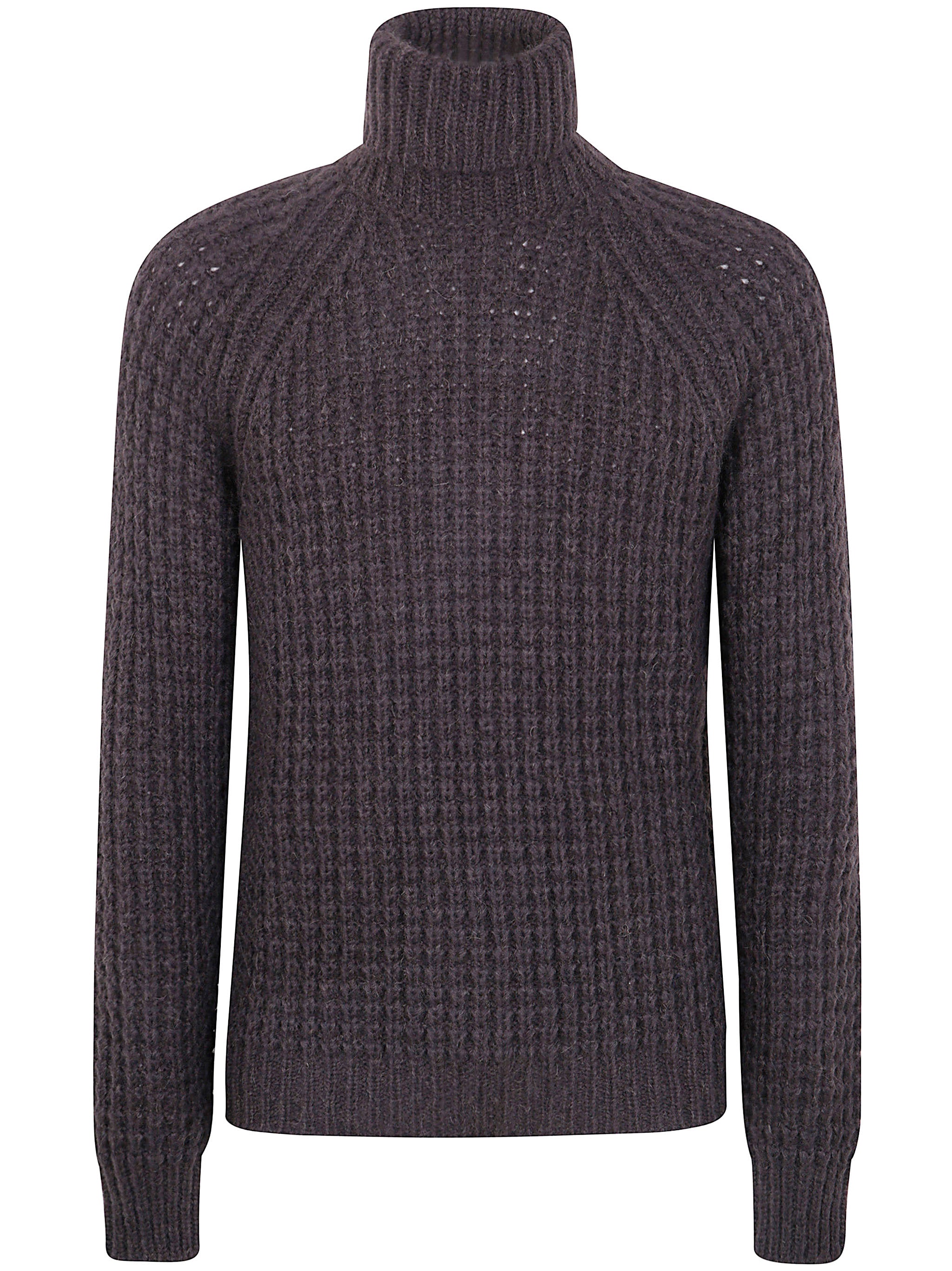 MILITARY STITCH LONG SLEEVES TURTLE NECK SWEATER Nuur BROWN 48