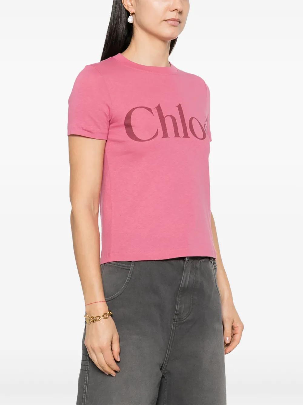 BABY FIT TSHIRT WITH LOGO Chloé