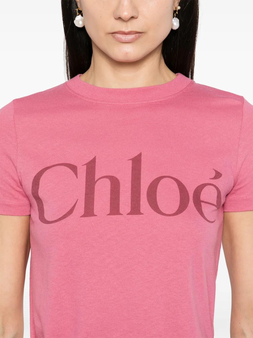 BABY FIT TSHIRT WITH LOGO Chloé