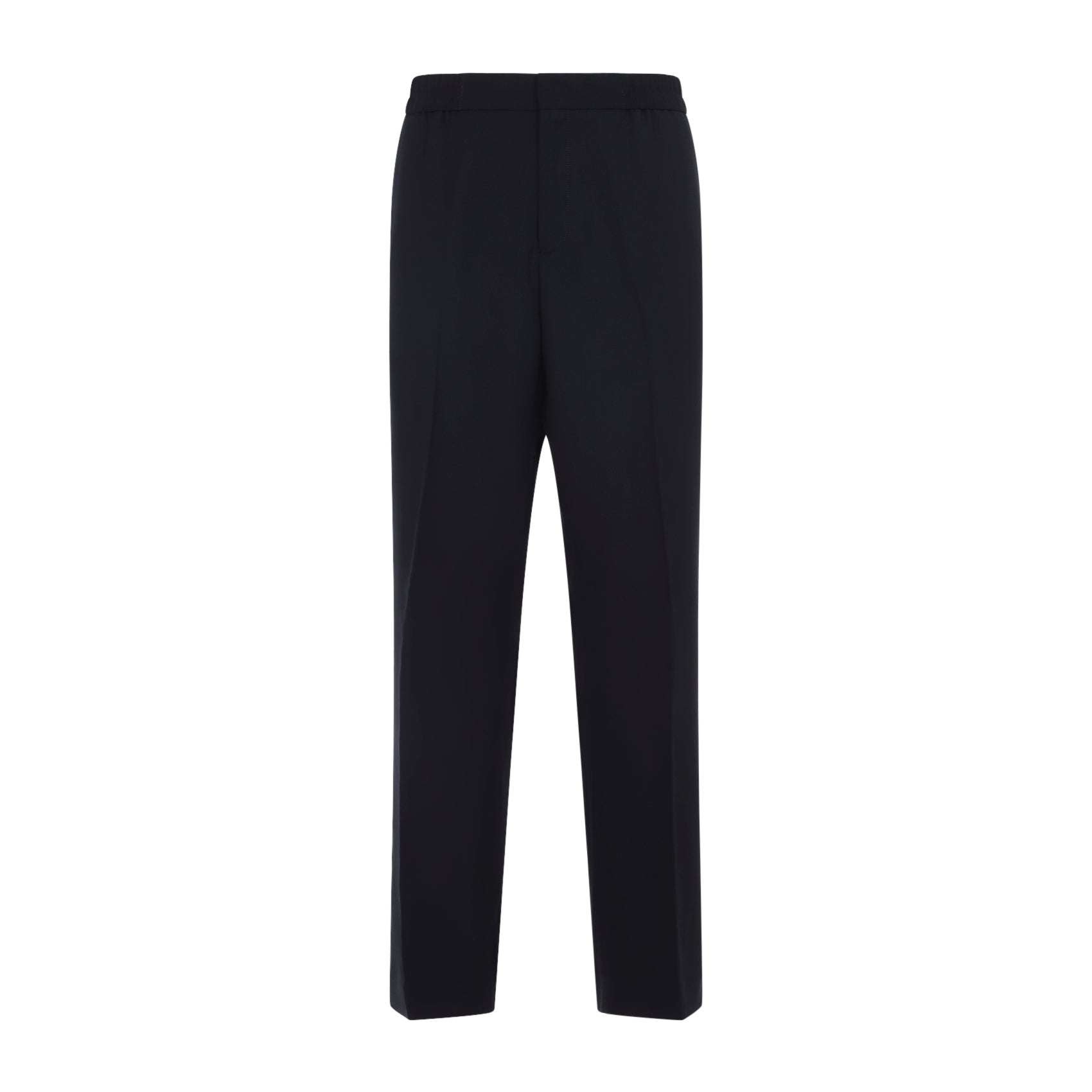 Very dark navy Paul Smith wool-blend dress pants, side angle by Paul Smith