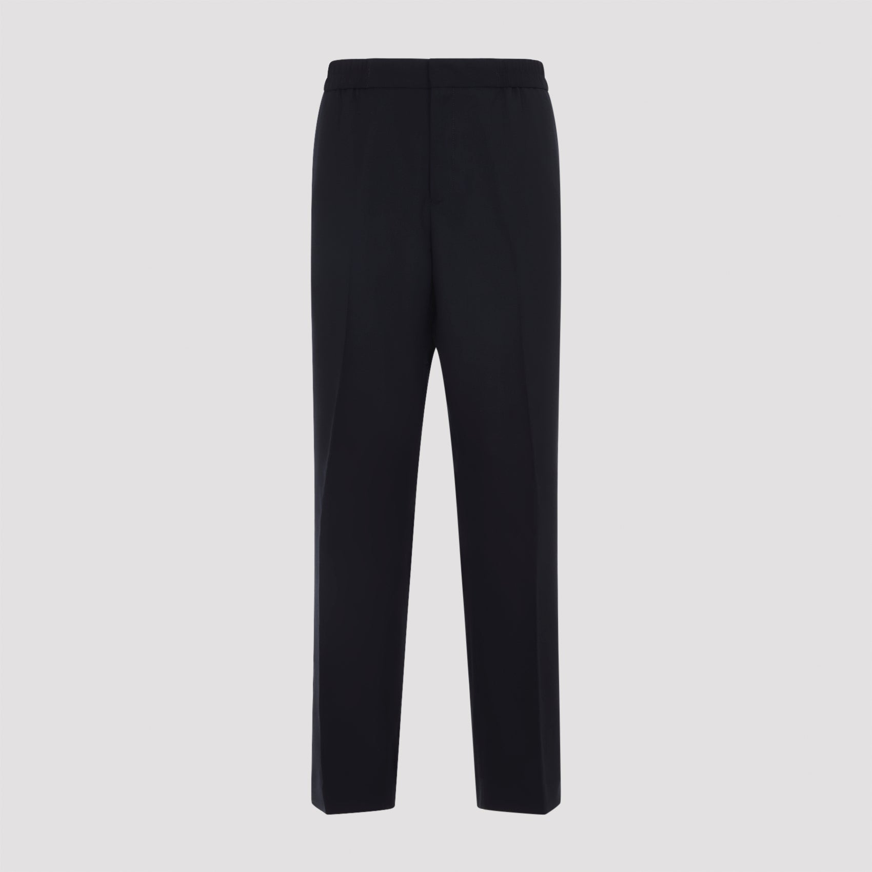 Very dark navy Paul Smith straight-leg pants, back view by Paul Smith