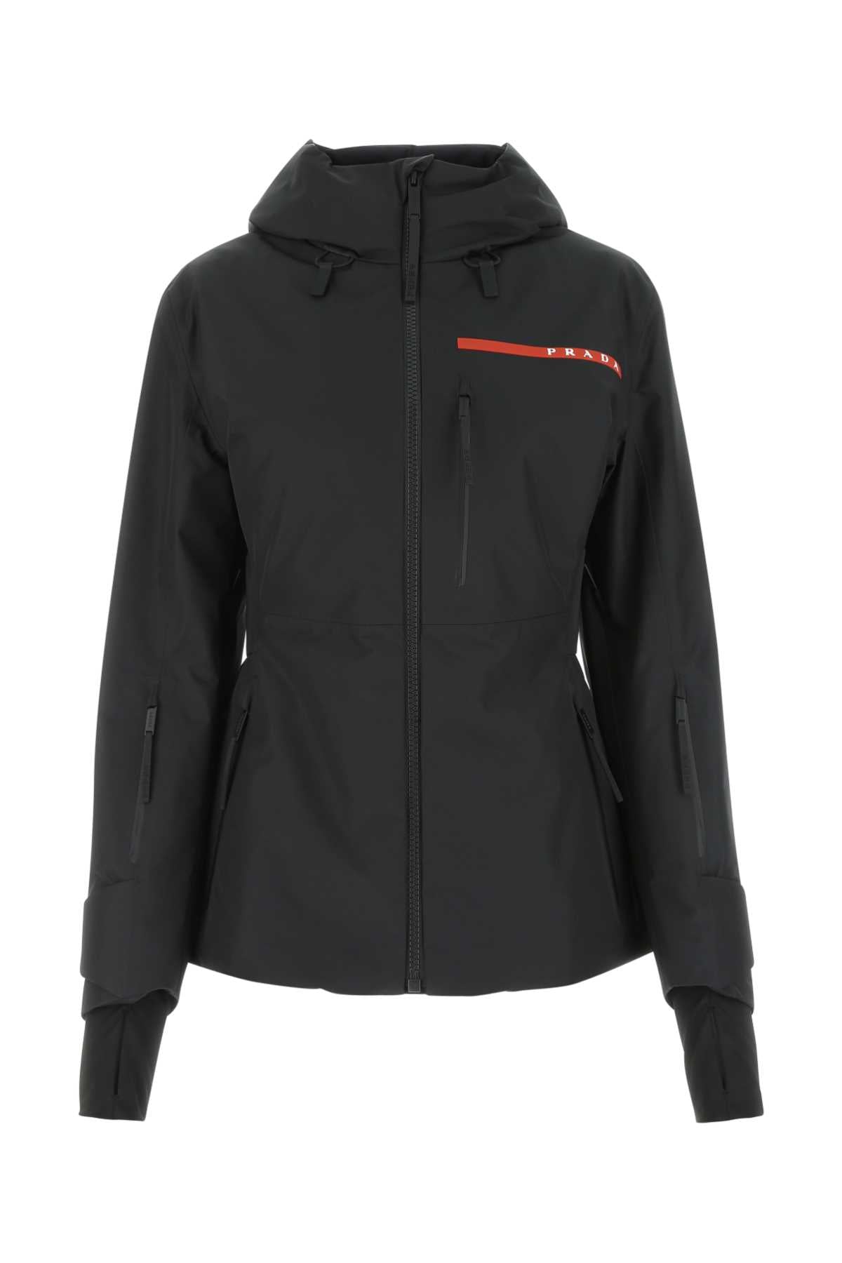 BLACK POLYESTER PADDED JACKET Prada BLACK XS