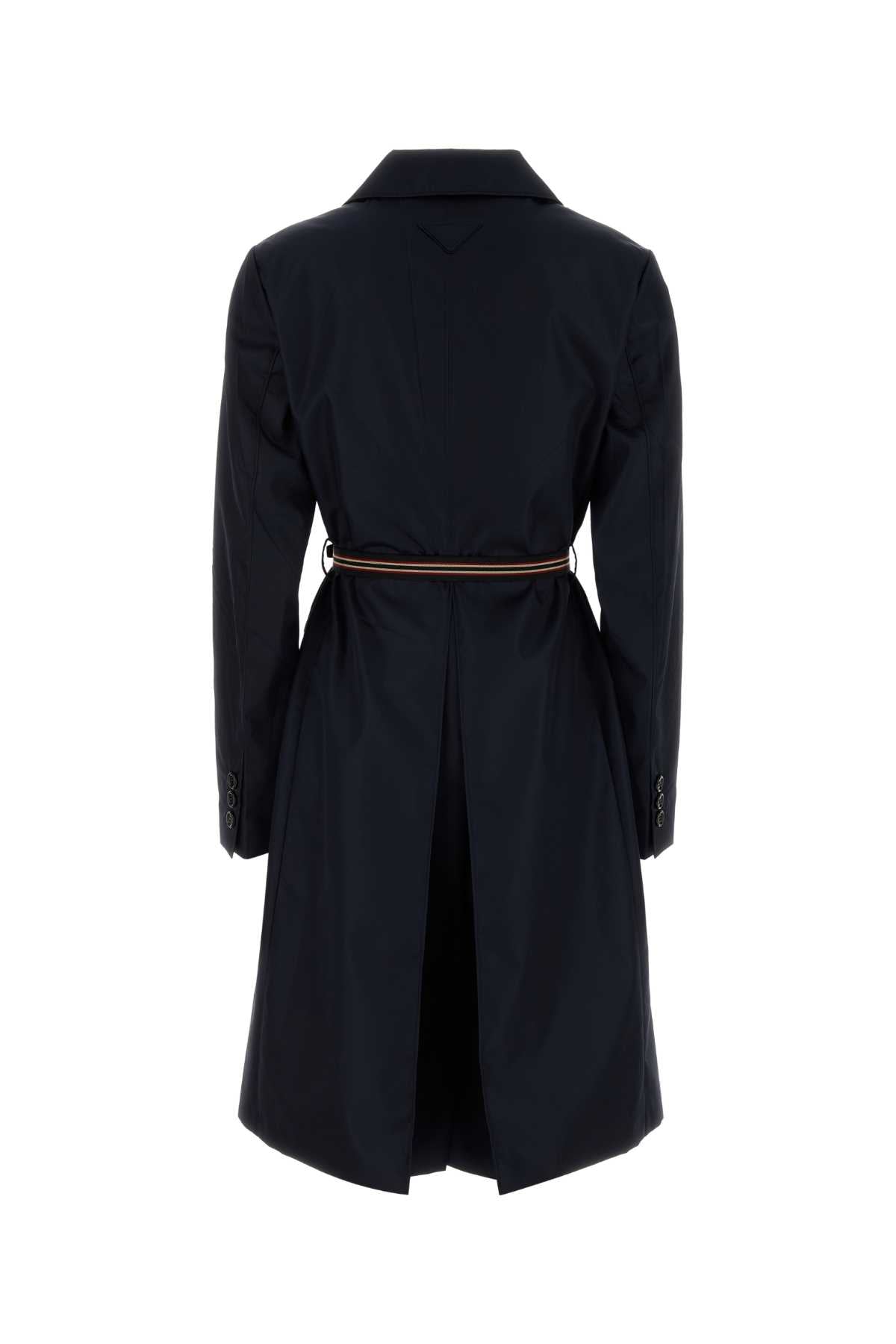 MIDNIGHT BLUE RE-NYLON TRENCH COAT Prada