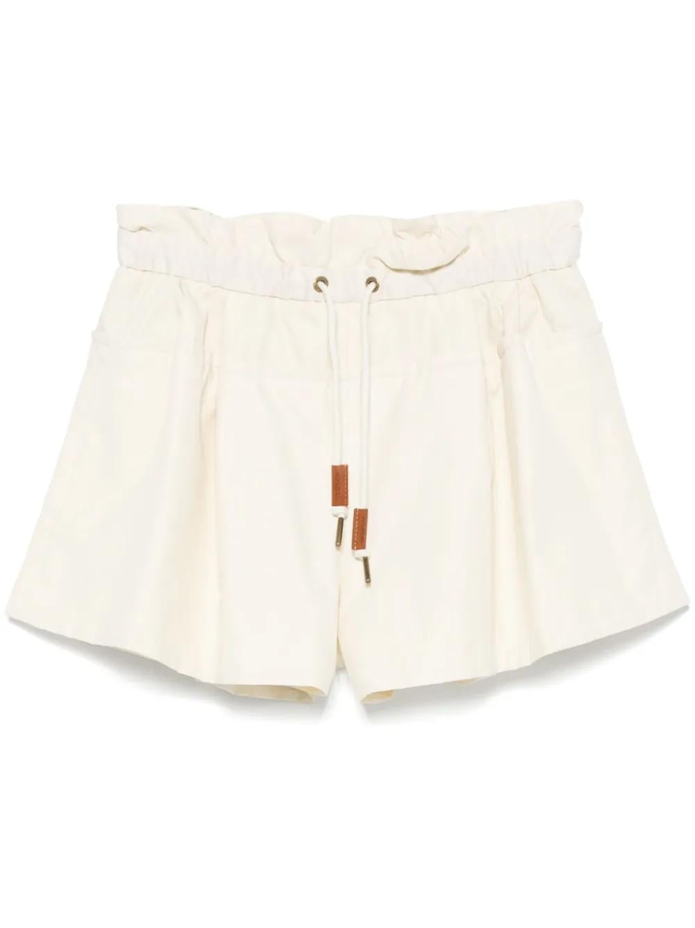 TECHNICAL TWILL SHORTS Moncler BEIGE 38