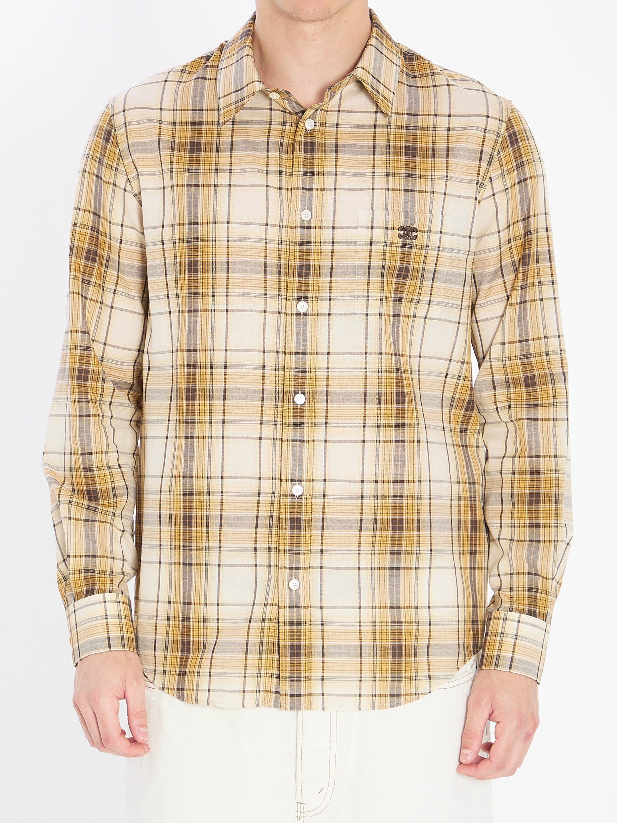 CHECKED SHIRT Celine BEIGE 39