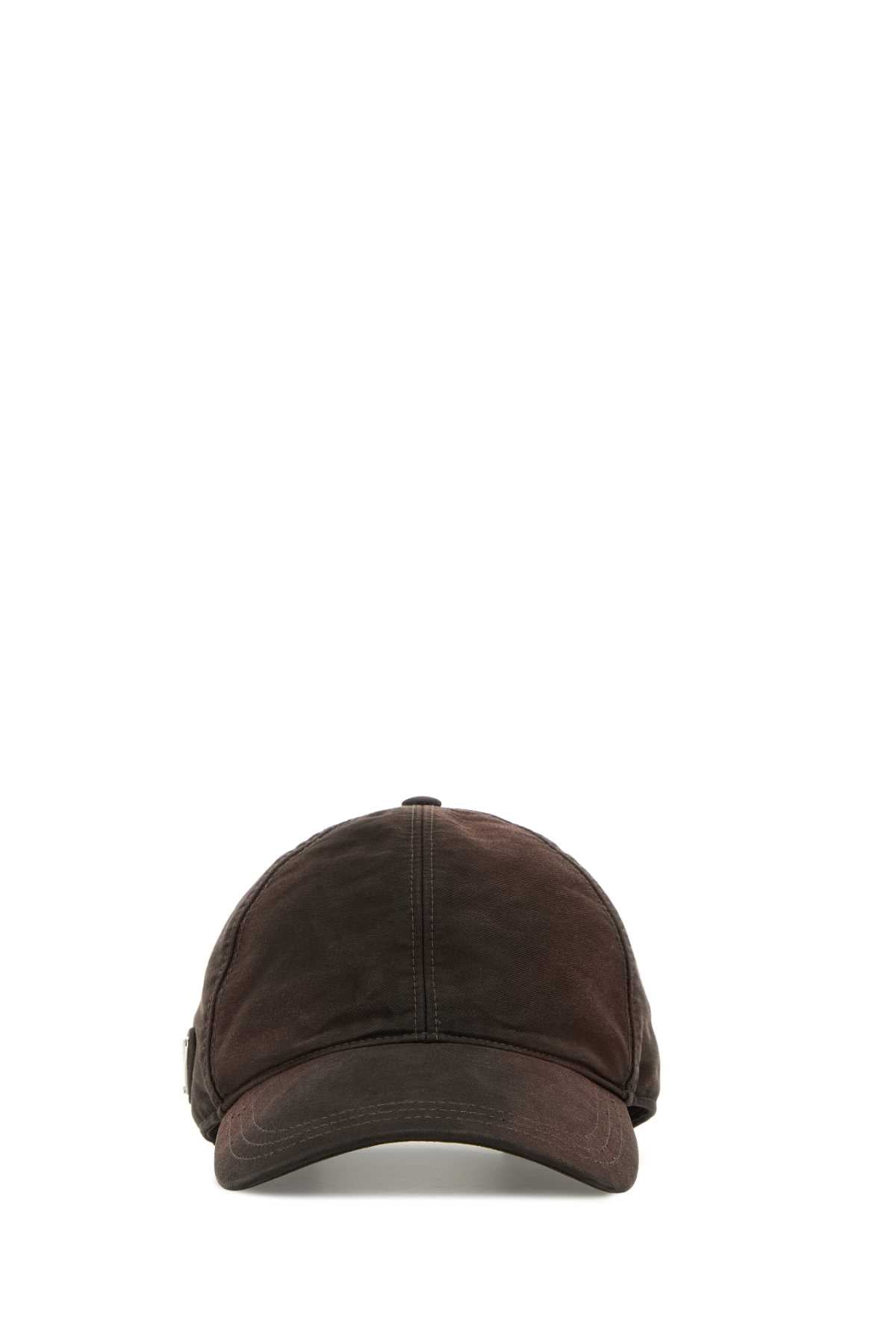 BROWN COTTON BASEBALL CAP Prada BROWN M