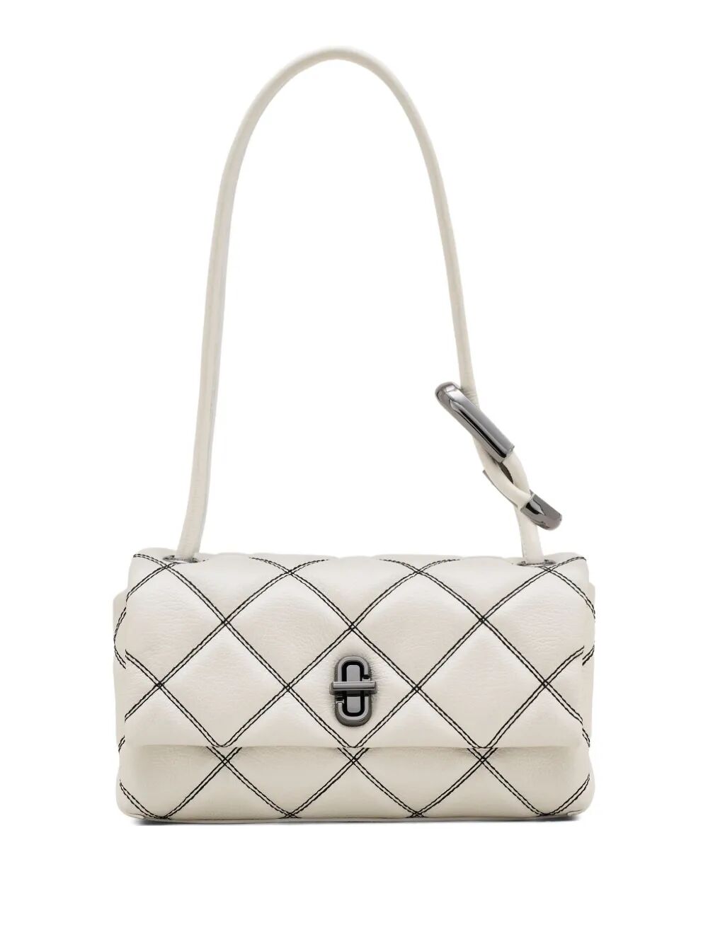 "THE DUAL BAG" BI COLOR QUILTED BAG Marc Jacobs WHITE UNICA