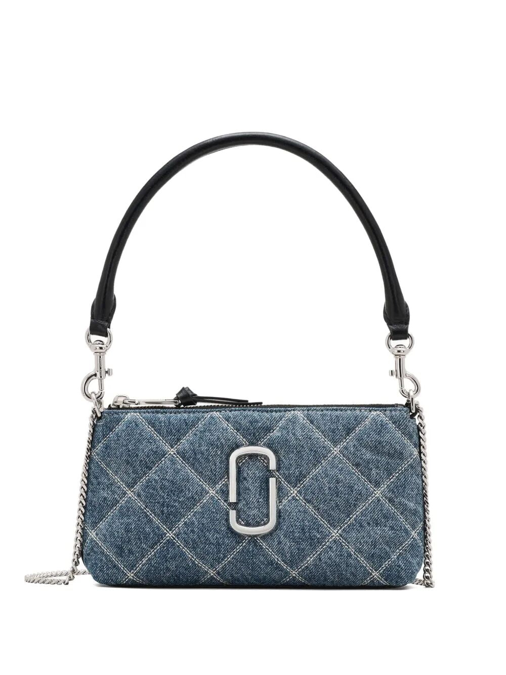 "THE POCHETTE" QUILTED DENIM SNAPSHOT Marc Jacobs BLUE UNICA