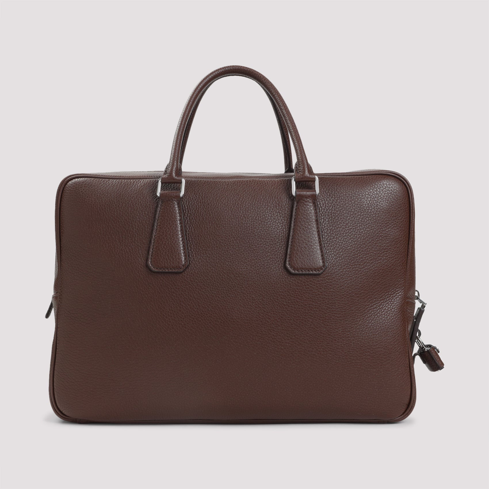 GRAINED LEATHER TOTE BAG Prada