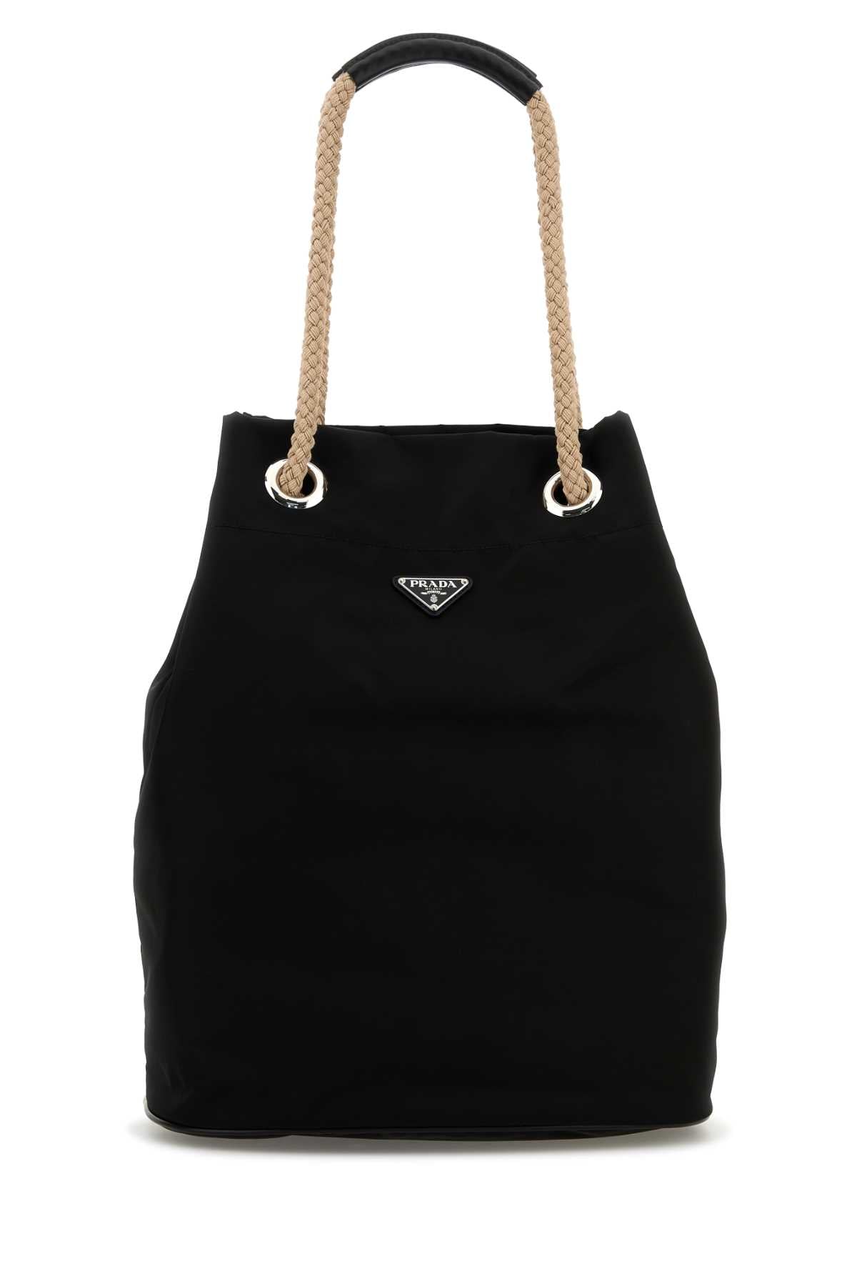 BLACK RE-NYLON SHOPPING BAG Prada BLACK TU