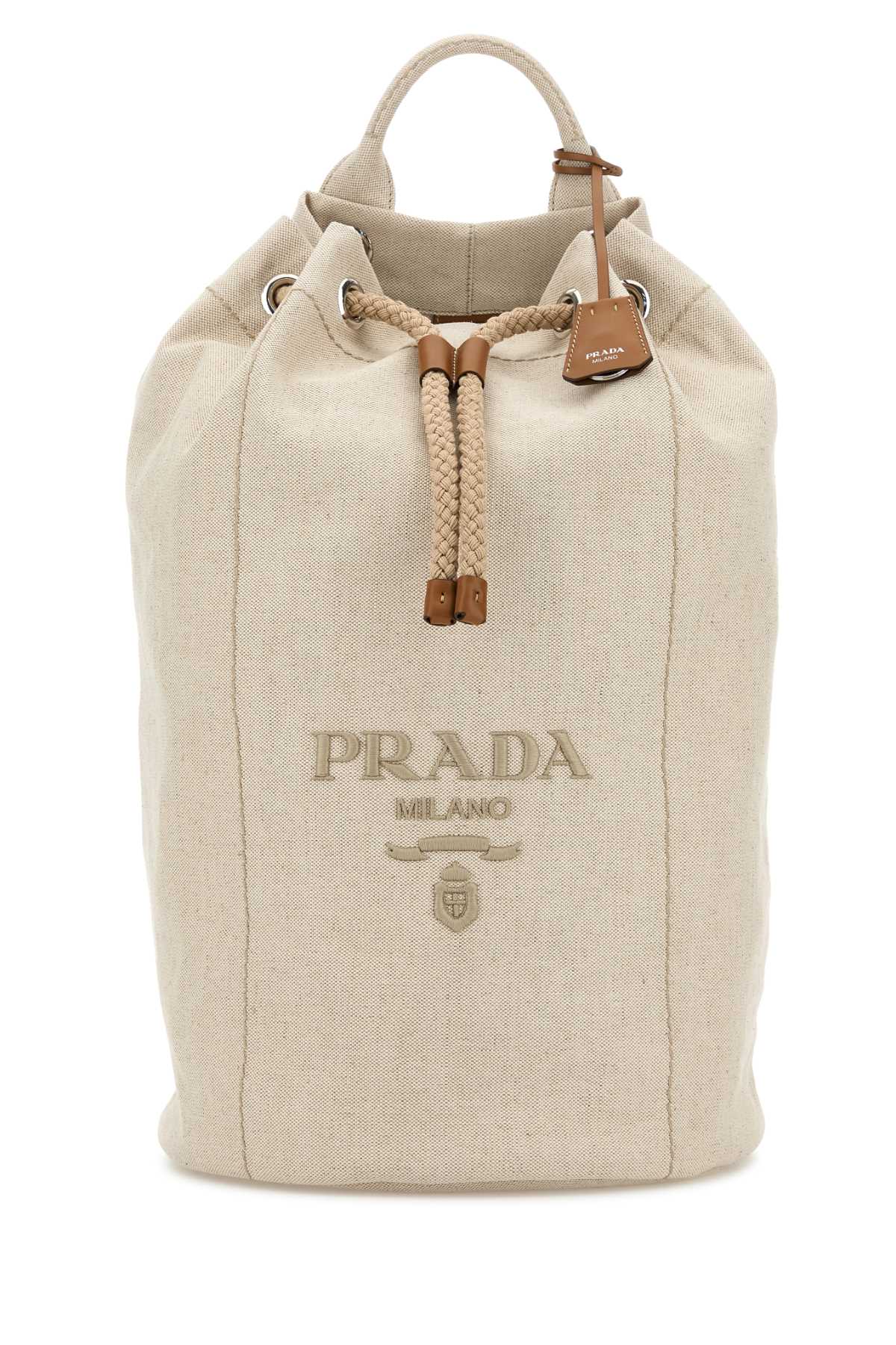 SAND CANVAS BACKPACK Prada BEIGE O TAN TU