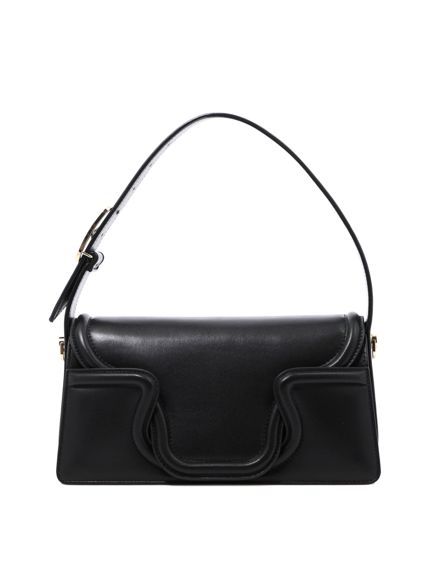 BLACK LEATHER SHOULDER BAG Valentino Garavani BLACK U