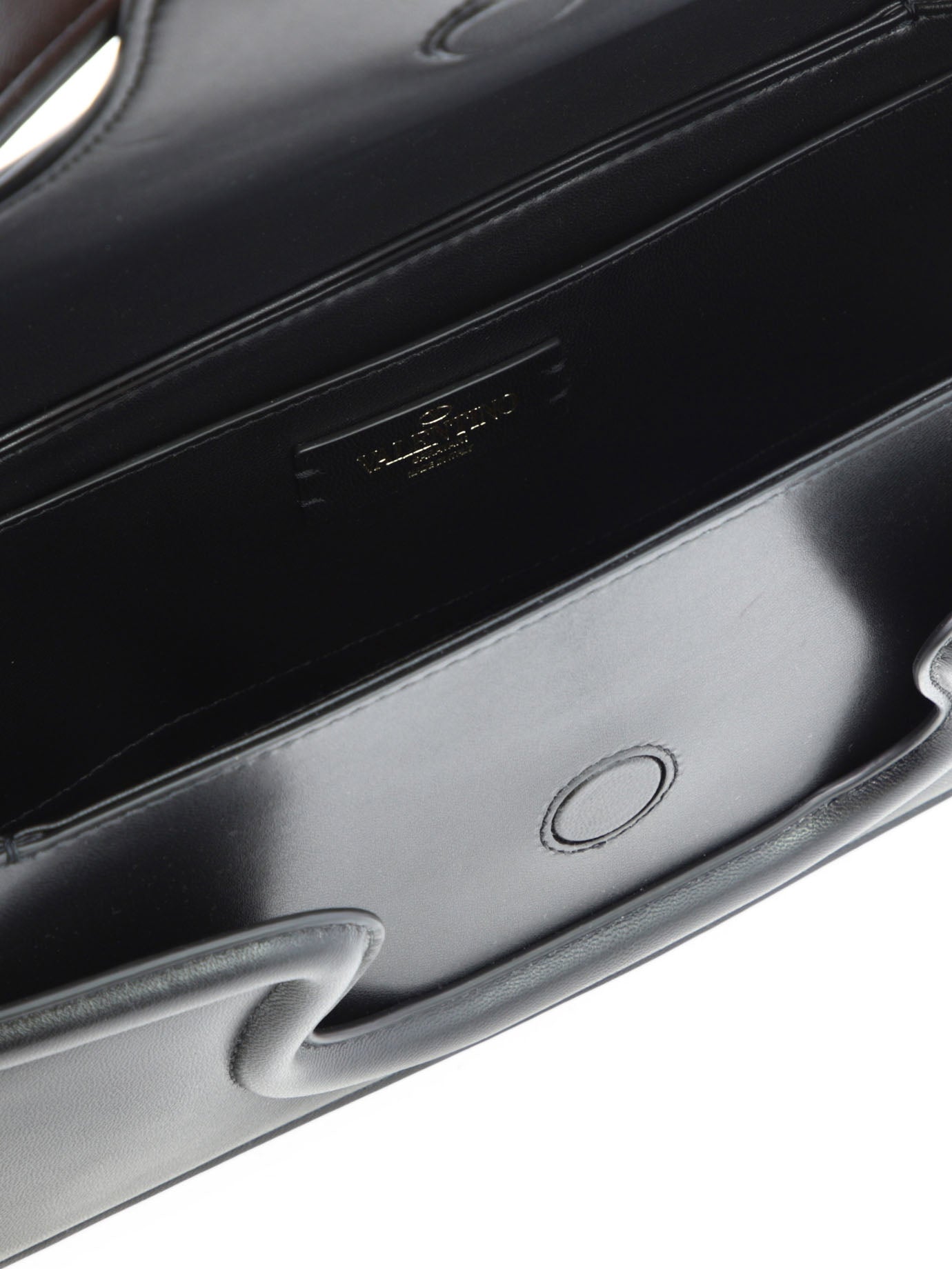 BLACK LEATHER SHOULDER BAG Valentino Garavani