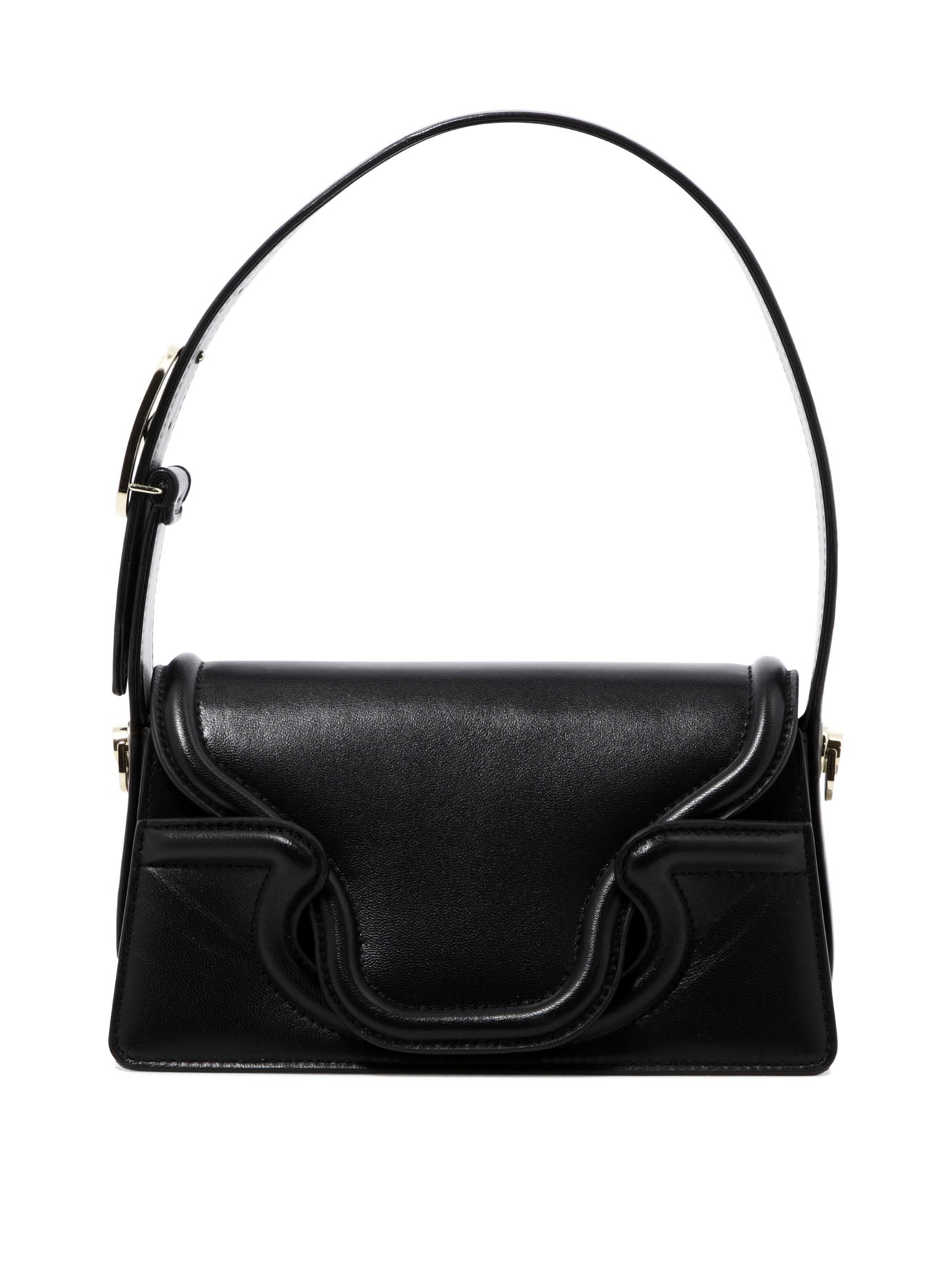 BLACK LEATHER SHOULDER BAG Valentino Garavani BLACK U