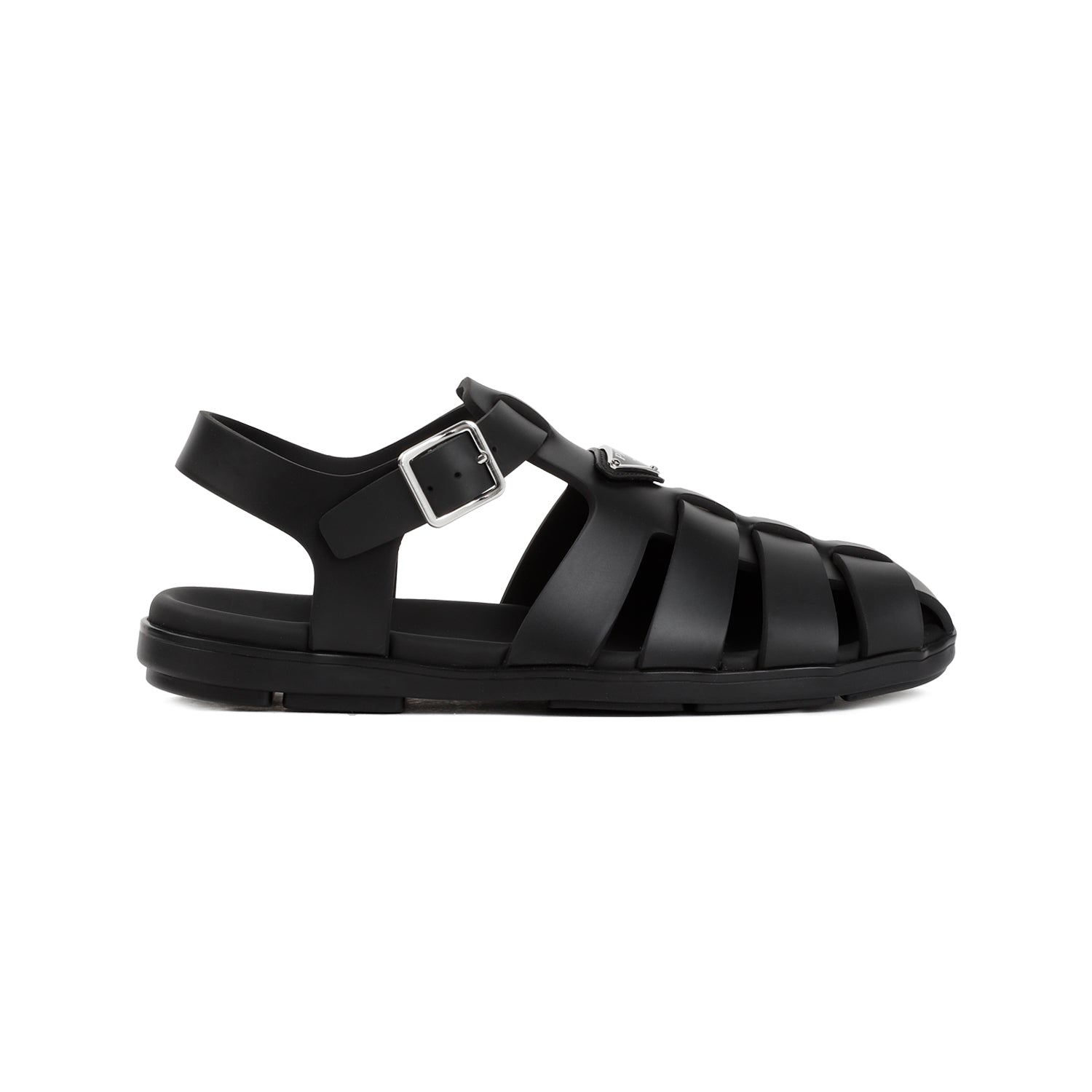 RUBBER SANDALS Prada black 8