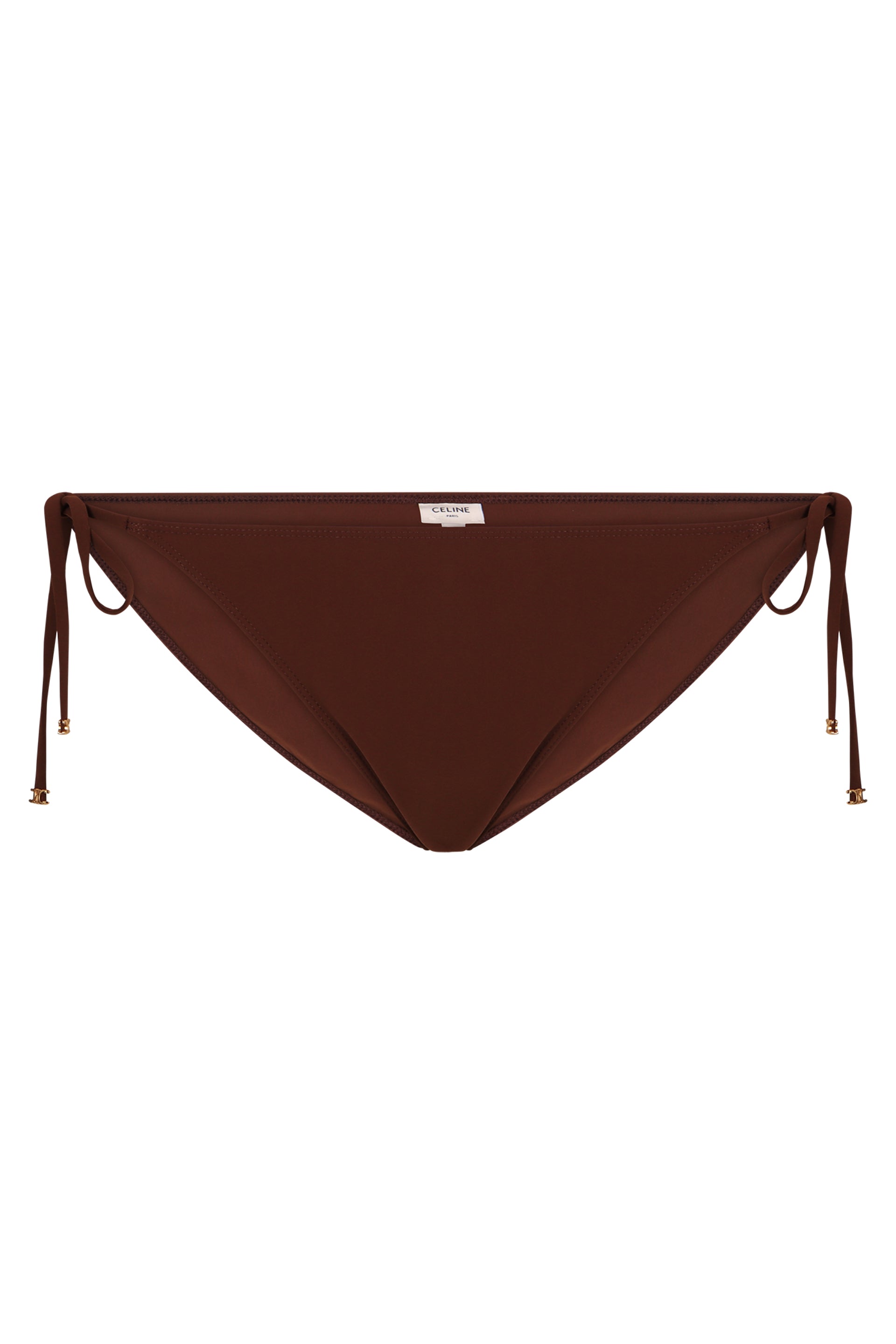 TRIOMPHE TIE SIDE BIKINI HIPSTER Celine brown 38