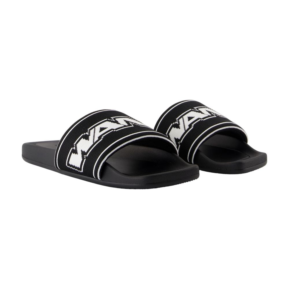 AW WEBBING POOL SLIDES Alexander wang BLACK 37