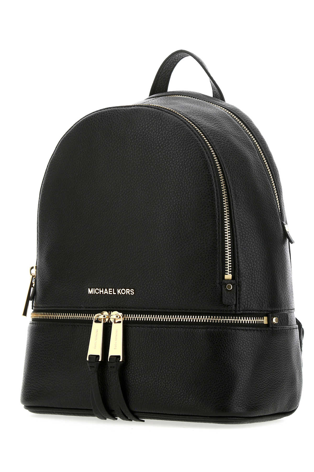 BLACK LEATHER MEDIUM RHEA BACKPACK MICHAEL Michael Kors