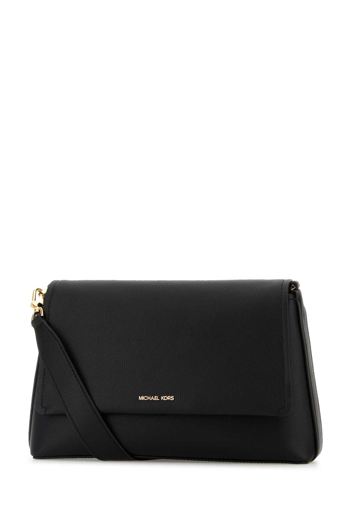 BLACK LEATHER NESSA CROSSBODY BAG MICHAEL Michael Kors