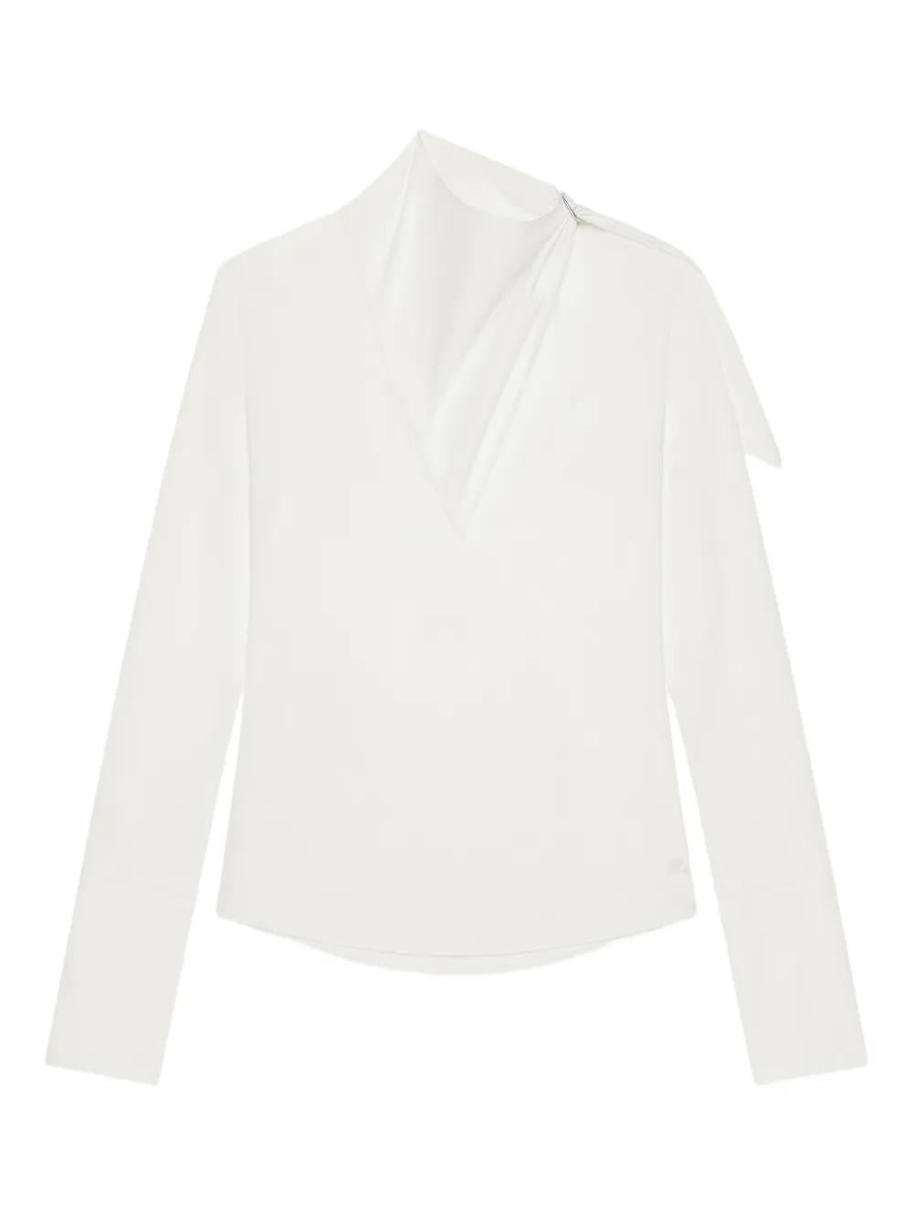 COTTON ASYMMETRICAL BLOUSE COURREGÈS BLANC 38
