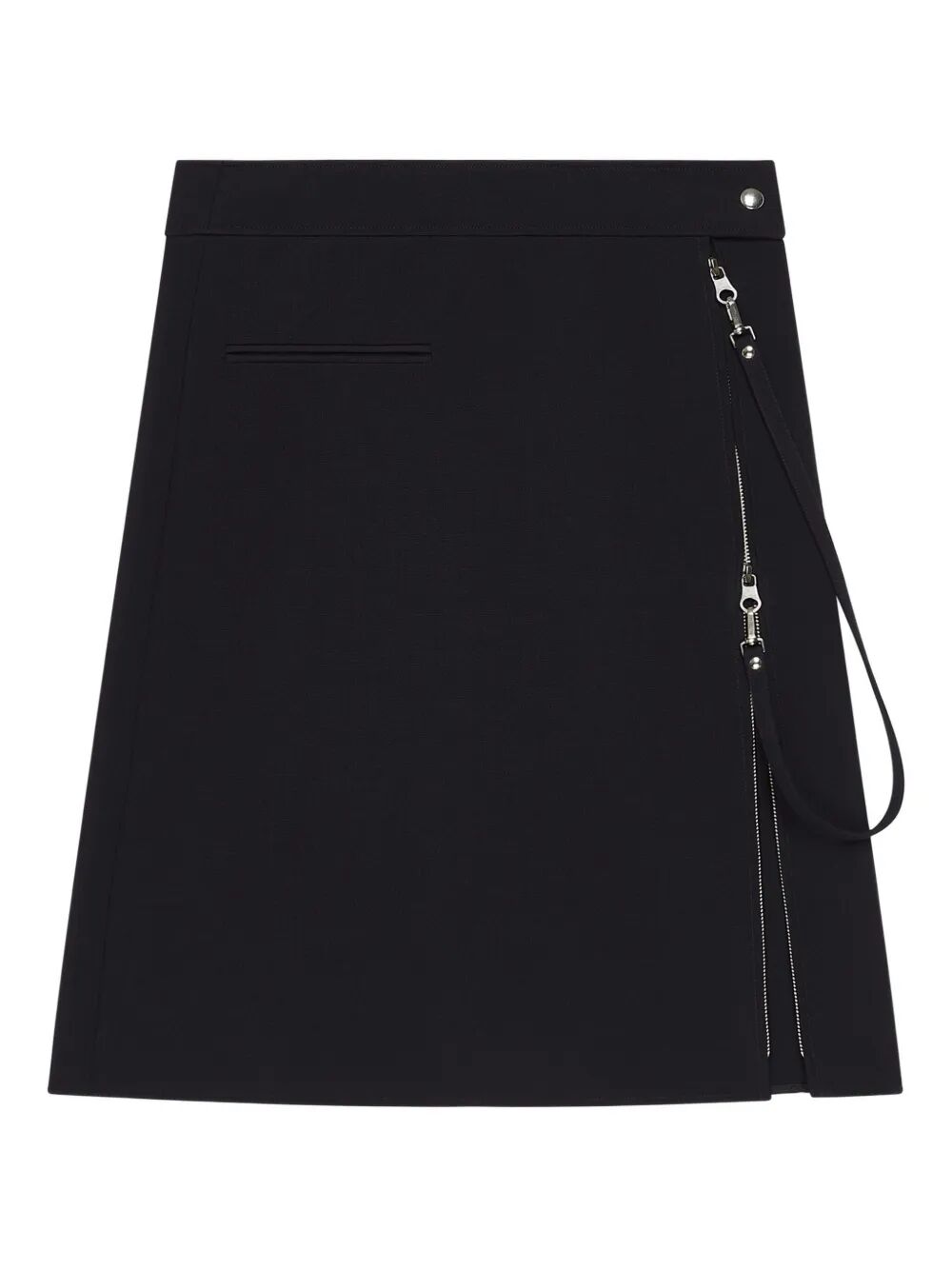 ZIPPED "HERITAGE" CREPE SKIRT COURREGÈS