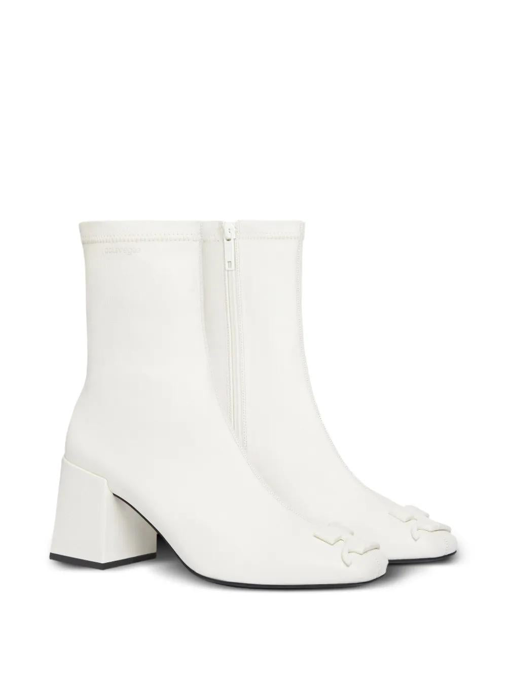 70MM BLOCK HEEL ANKLE BOOTS COURREGÈS