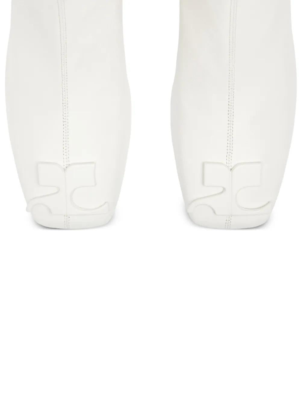 70MM BLOCK HEEL ANKLE BOOTS COURREGÈS