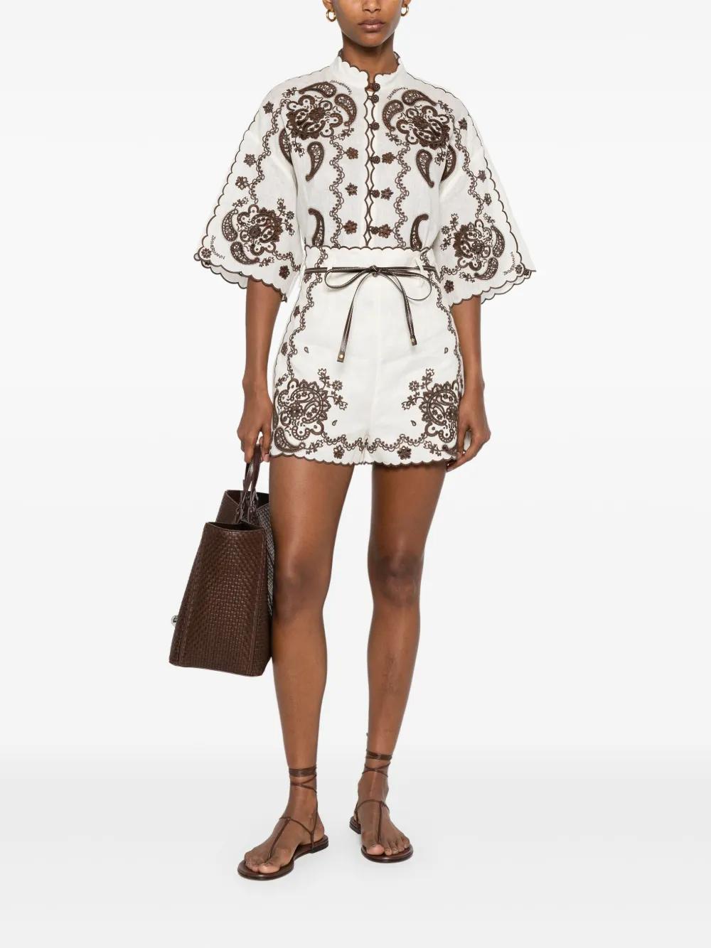 ASCENSION EMBROIDERED SHIRT Zimmermann