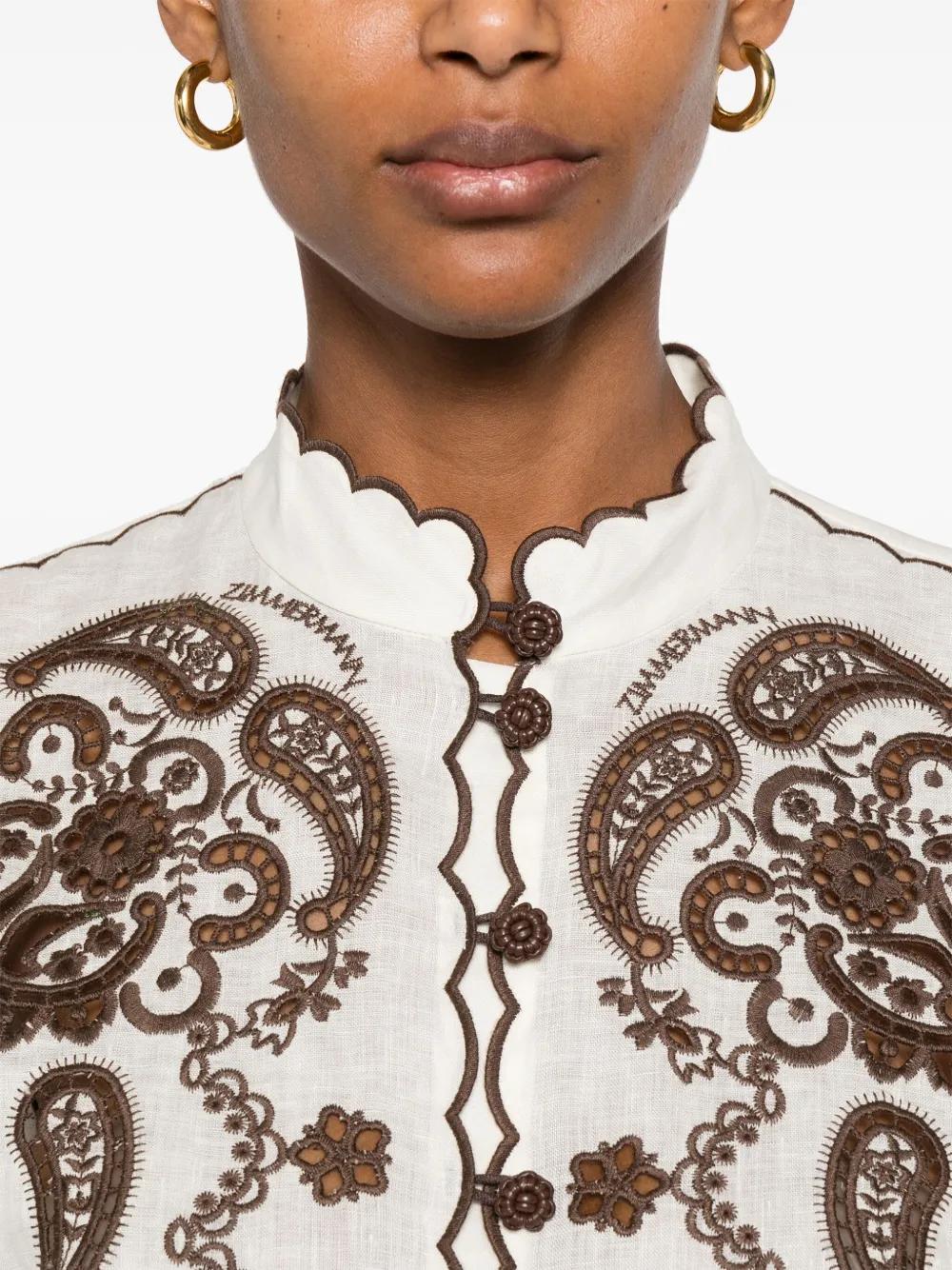 ASCENSION EMBROIDERED SHIRT Zimmermann