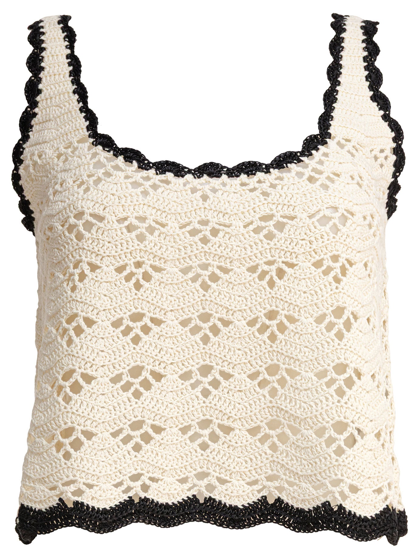 RHIANNON CROCHET TANK Zimmermann BEIGE 3