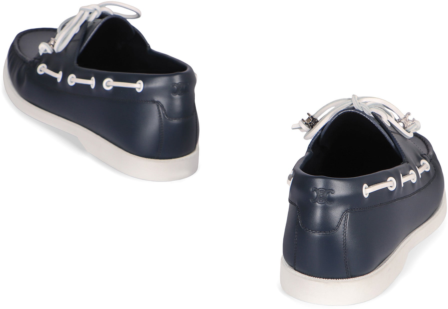 CELINE BATEAU LEATHER BOAT SHOES Celine