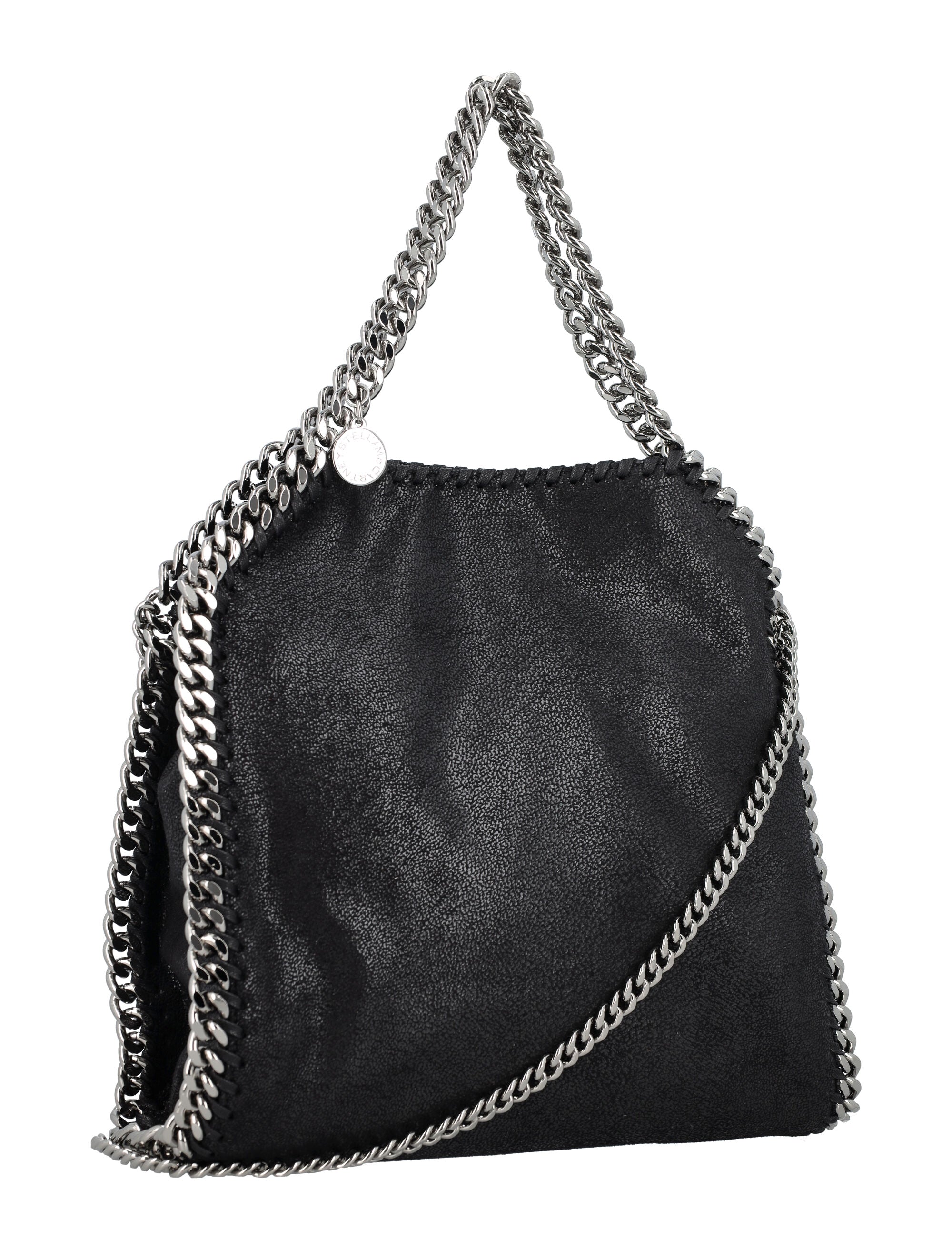 BLACK SHAGGY DEER MINI FALABELLA HANDBAG Stella McCartney