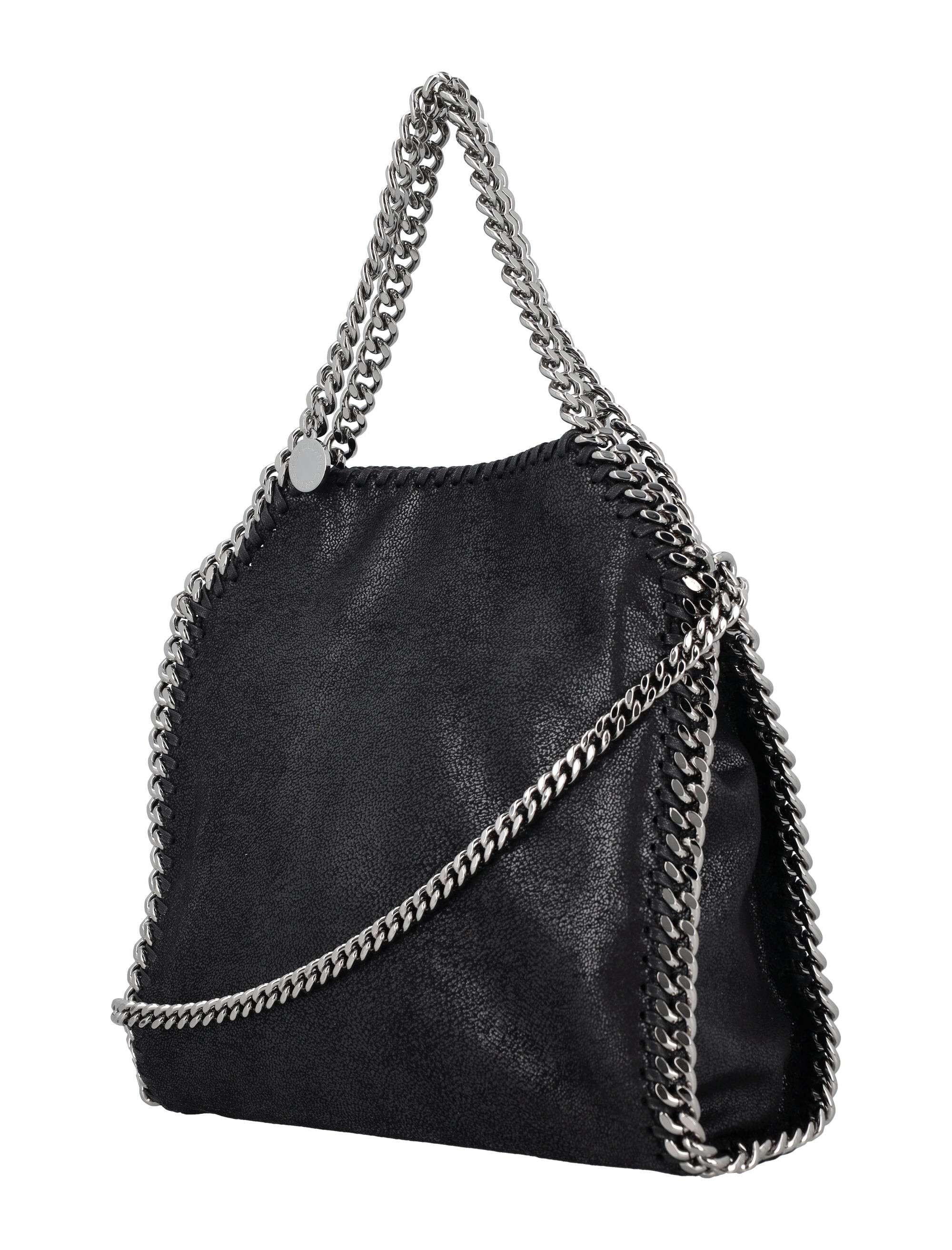 BLACK SHAGGY DEER MINI FALABELLA HANDBAG Stella McCartney