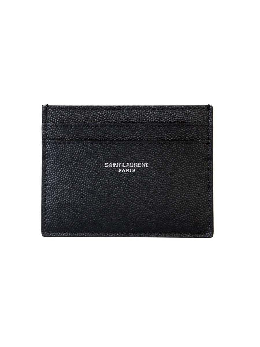 PORTACARTE CON LOGO Saint Laurent BLACK UNI