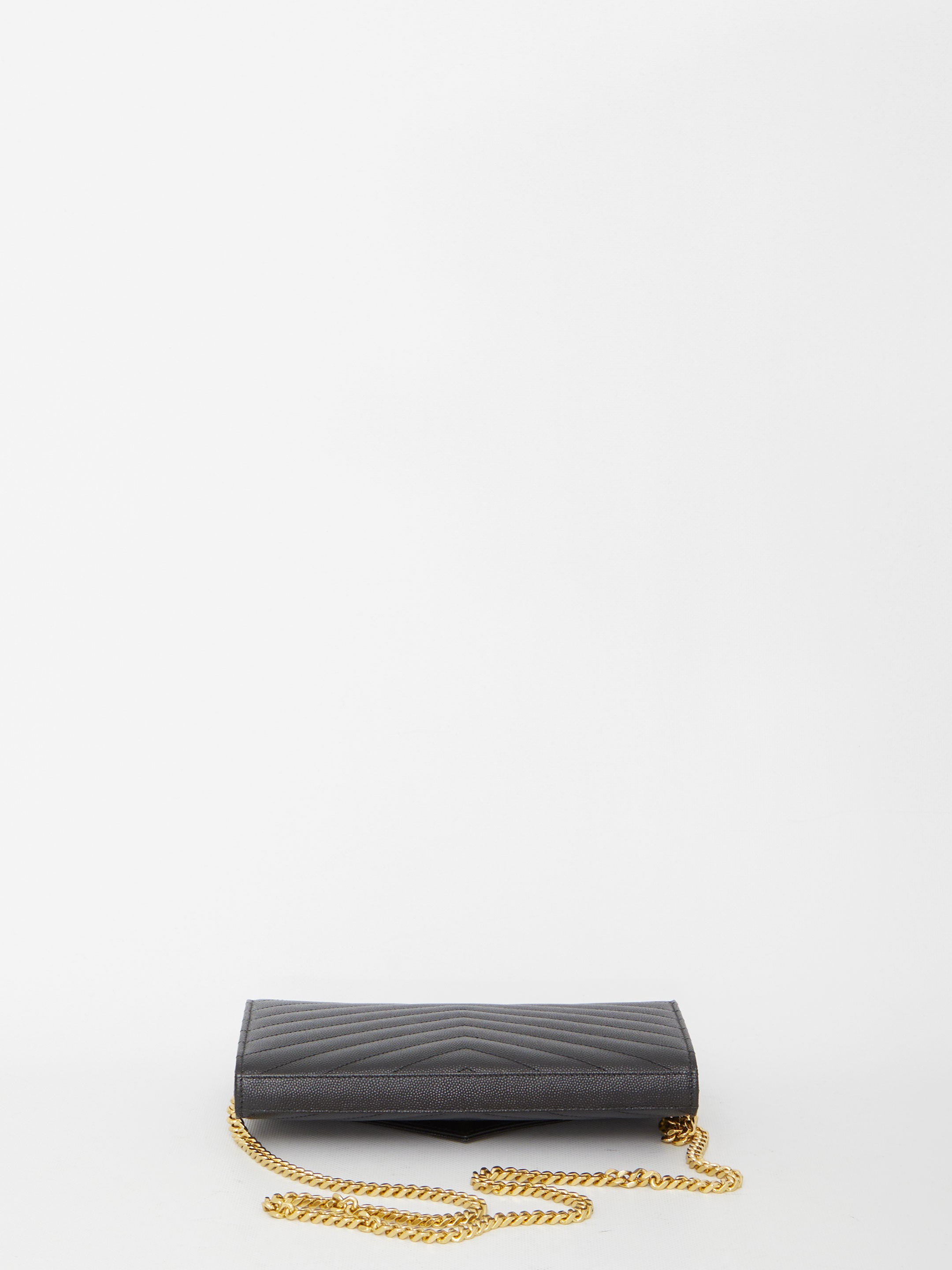 CASSANDRA LEATHER WALLET ON CHAIN Saint Laurent