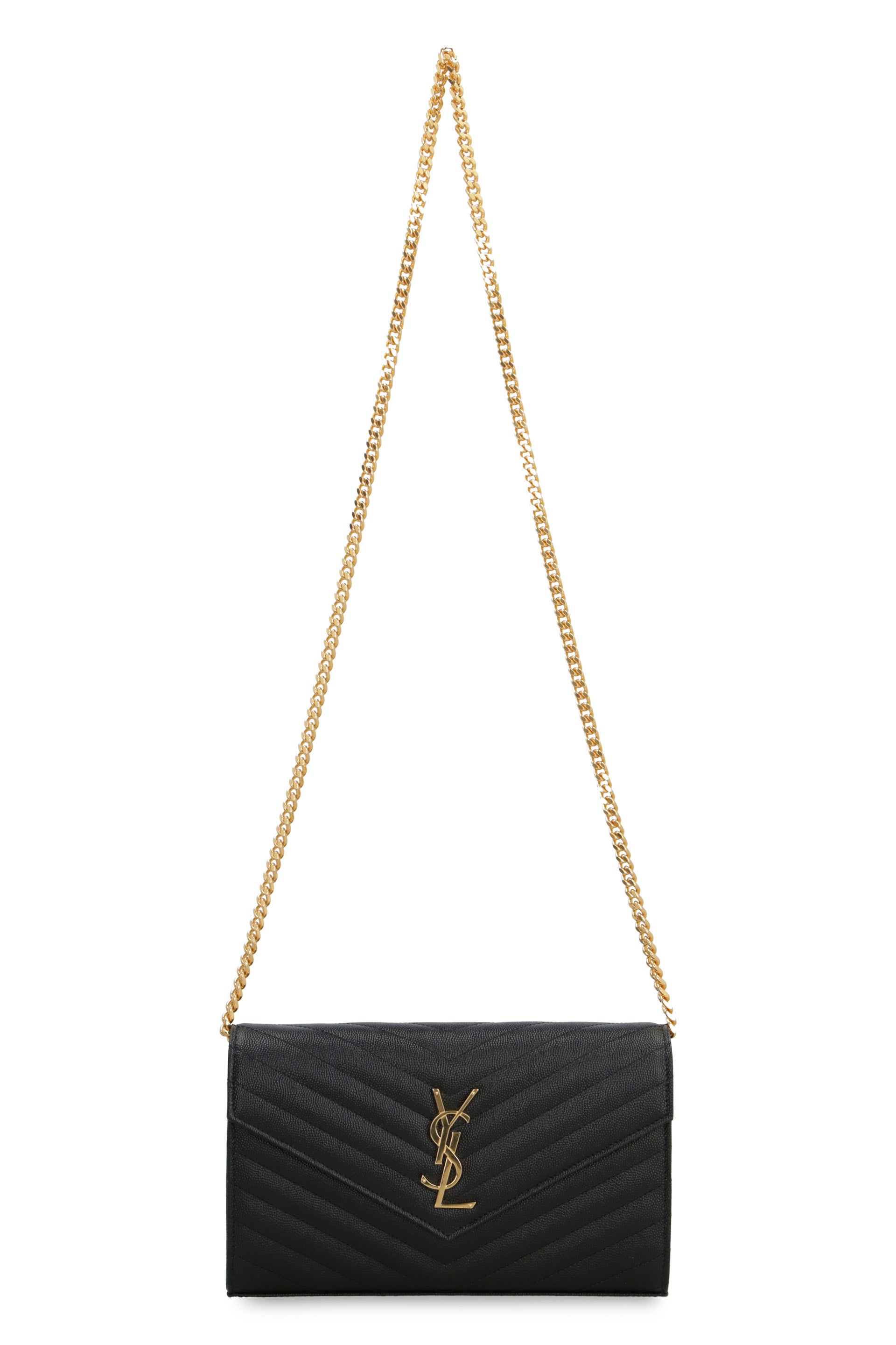 CASSANDRA LEATHER WALLET ON CHAIN Saint Laurent