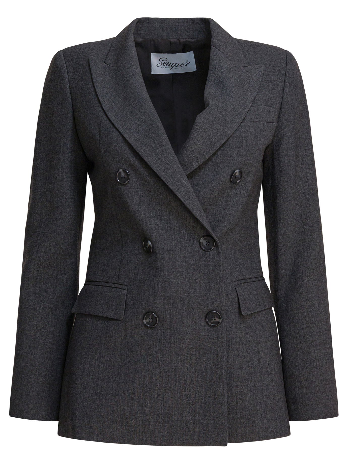 GREY ELASTANE JACKET SEMPER GREY 46
