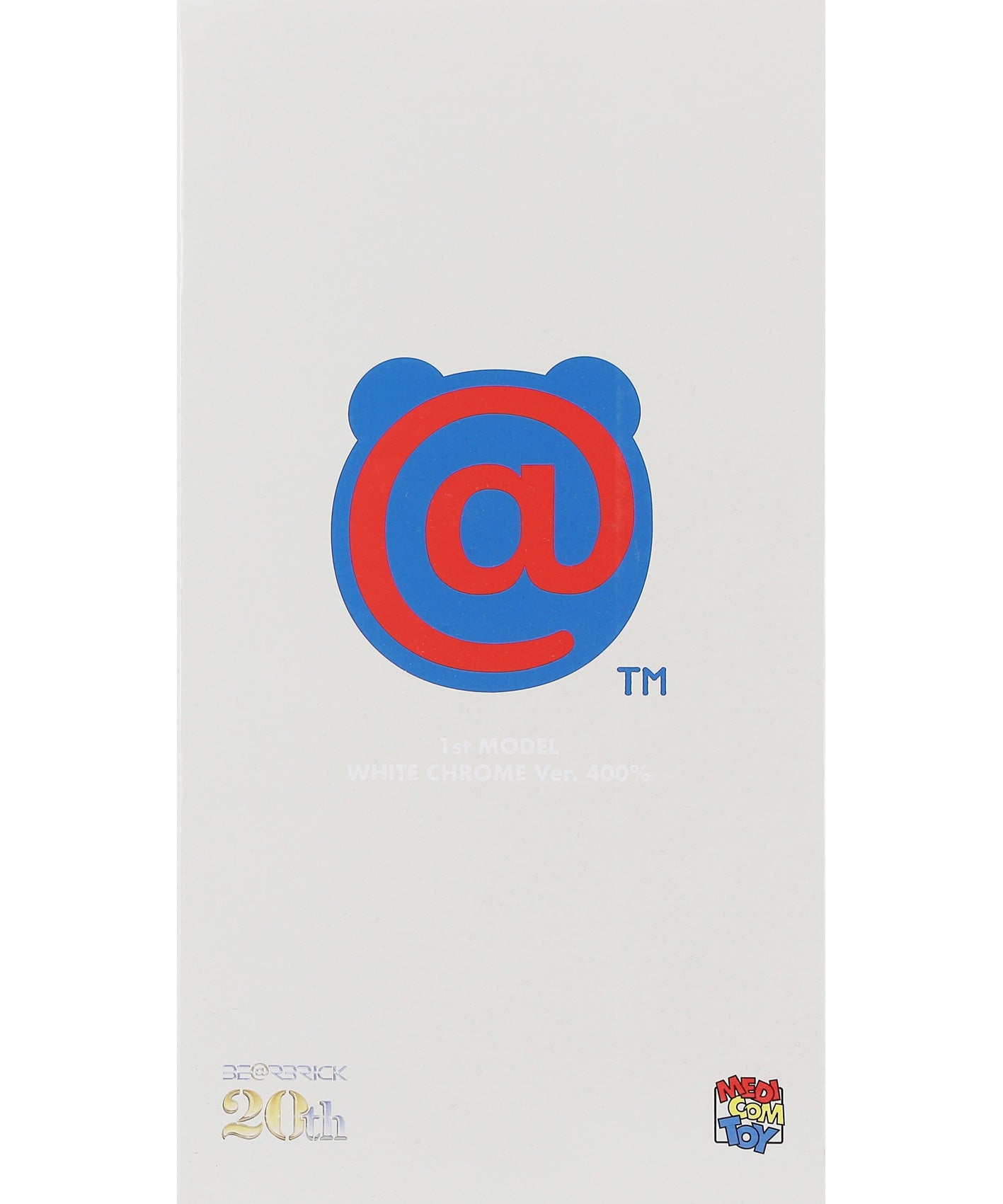 "BE@RBRICK 1ST MODEL WHITE CHROME" 400% TOY Medicom Toy