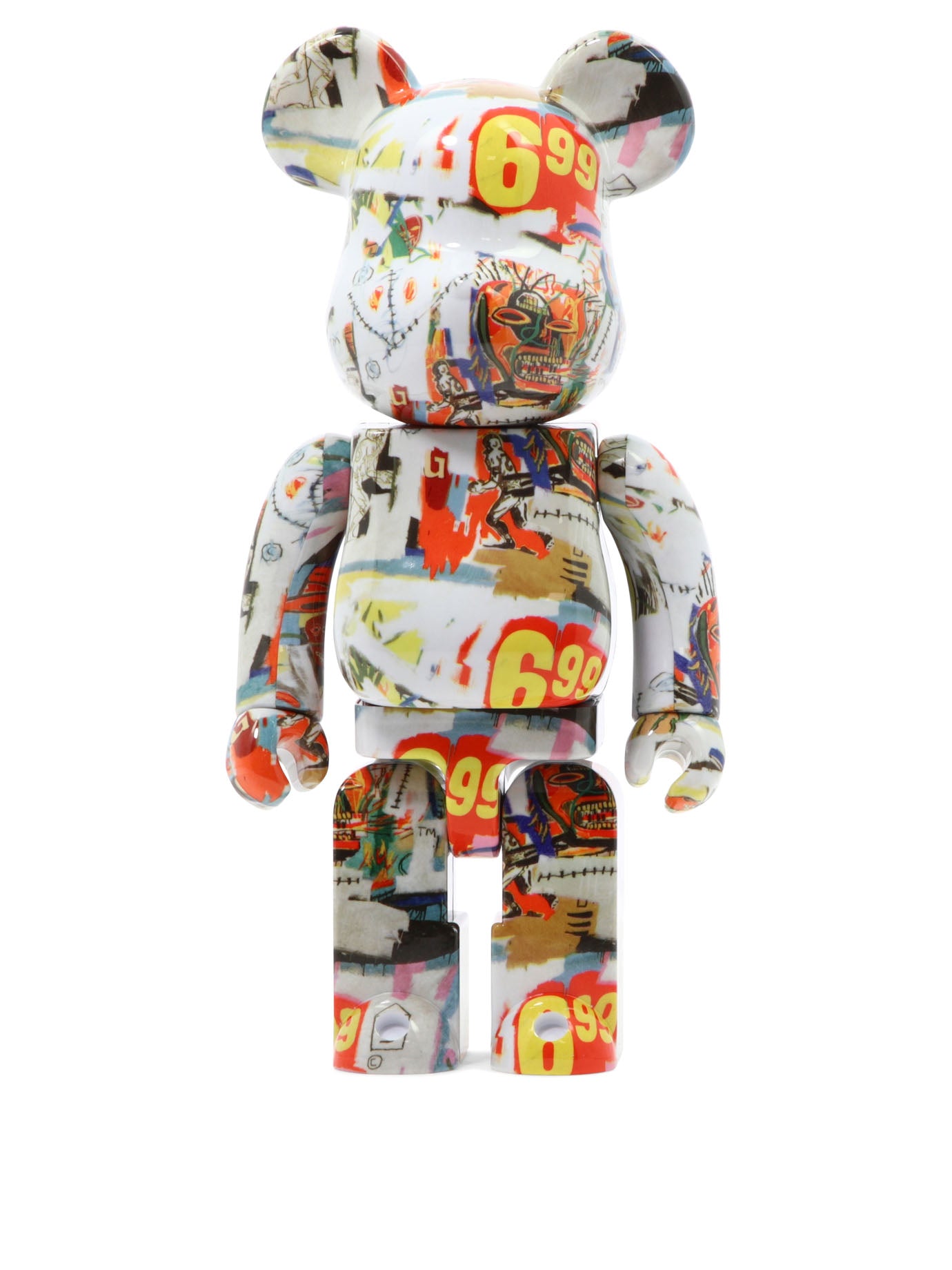 "ANDY WARHOL X JEAN-MICHEL BASQUIAT" BE@RBRICK Medicom Toy WHITE UNI