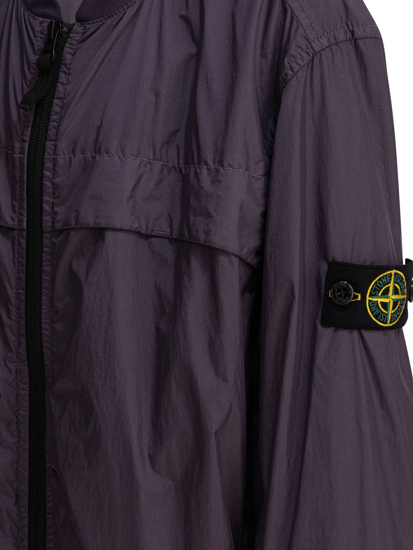 PURPLE POLYAMIDE JACKET STONE ISLAND KIDS