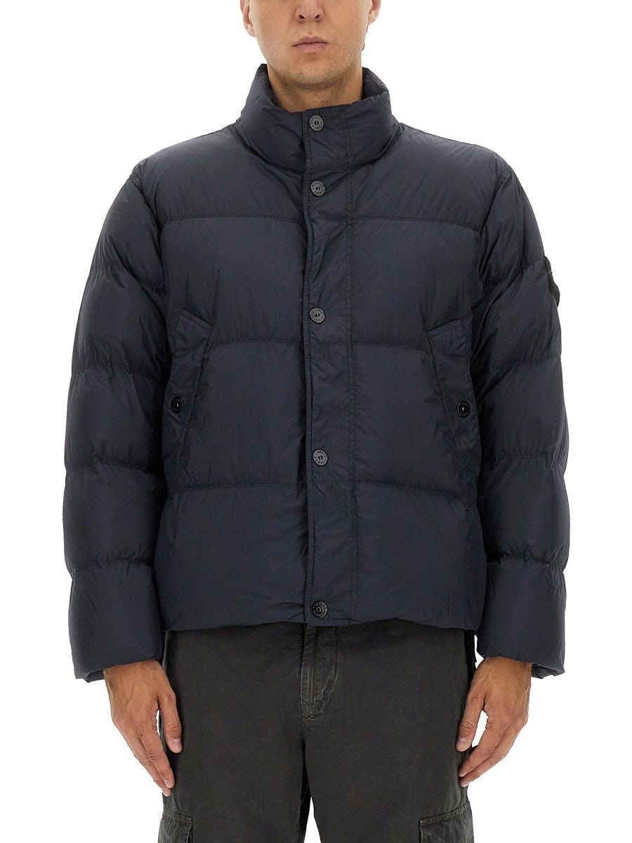 BLUE POLYAMIDE SPORTS JACKETS Stone Island BLUE S