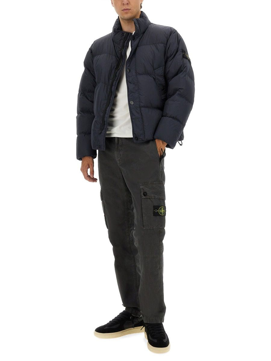 BLUE POLYAMIDE SPORTS JACKETS Stone Island