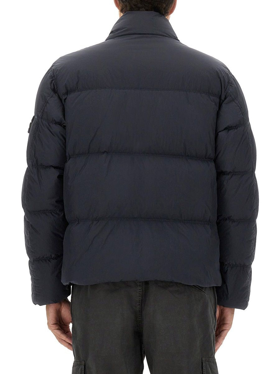 BLUE POLYAMIDE SPORTS JACKETS Stone Island