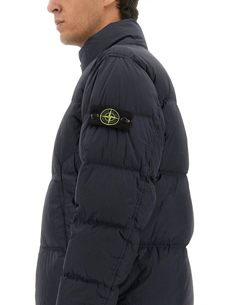 BLUE POLYAMIDE SPORTS JACKETS Stone Island