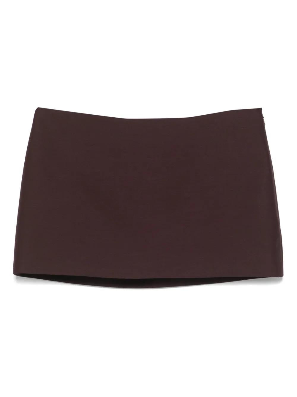 FALDA JETT CORTA GRANATE Khaite GRANATE US24