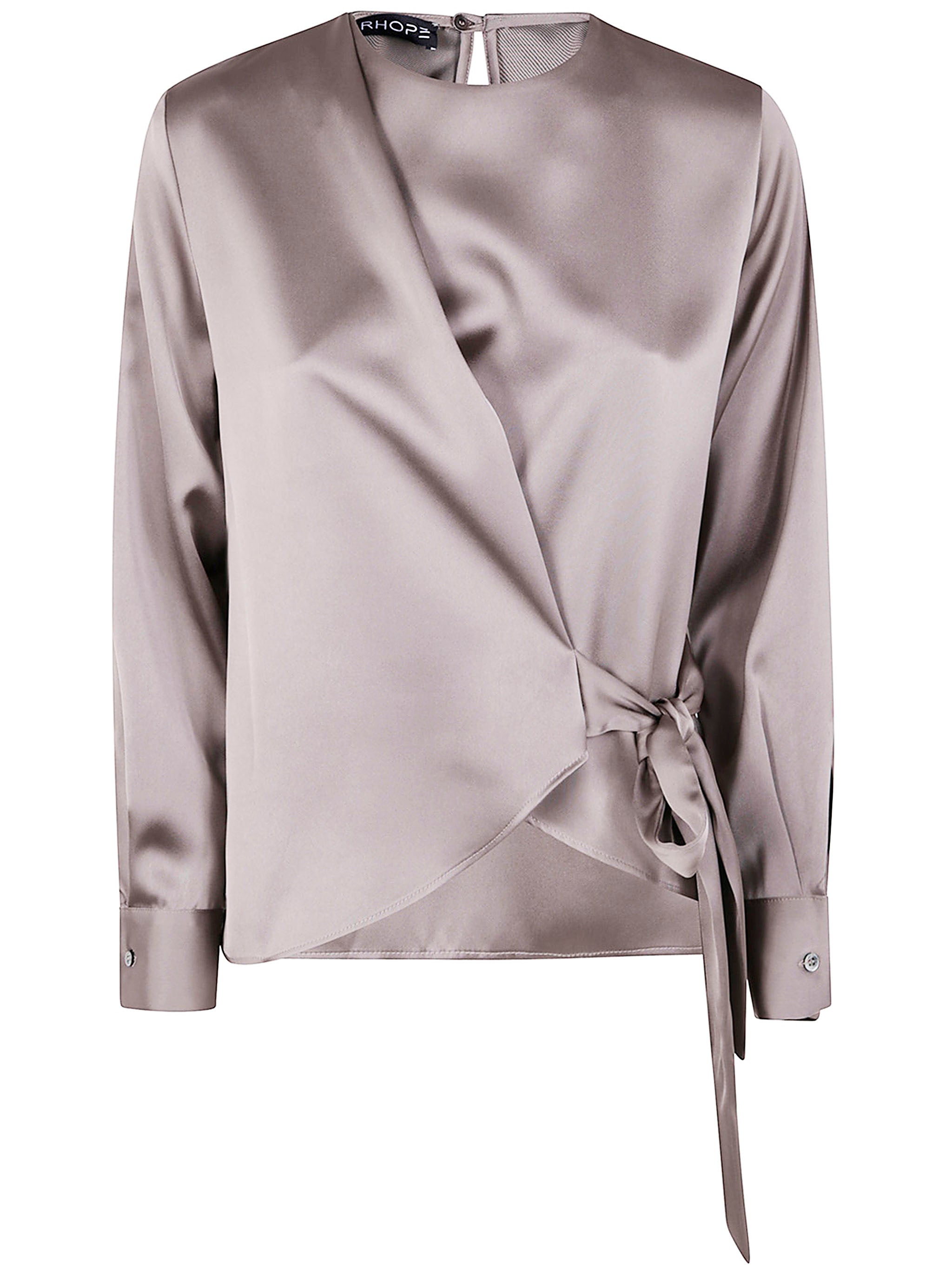 BOW BLOUSE DRHOPE GREY 42