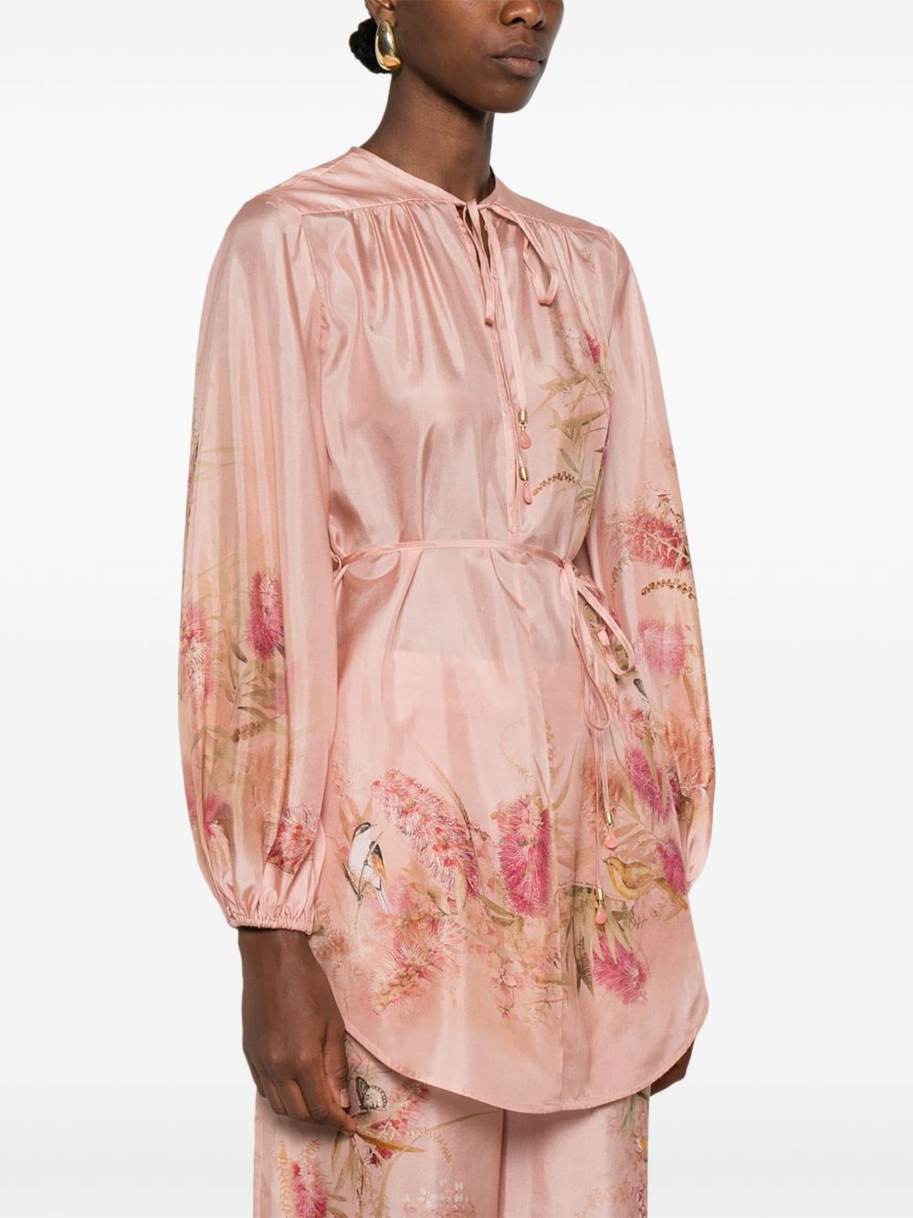 CASCADIAN PRINTED SILK TOP Zimmermann