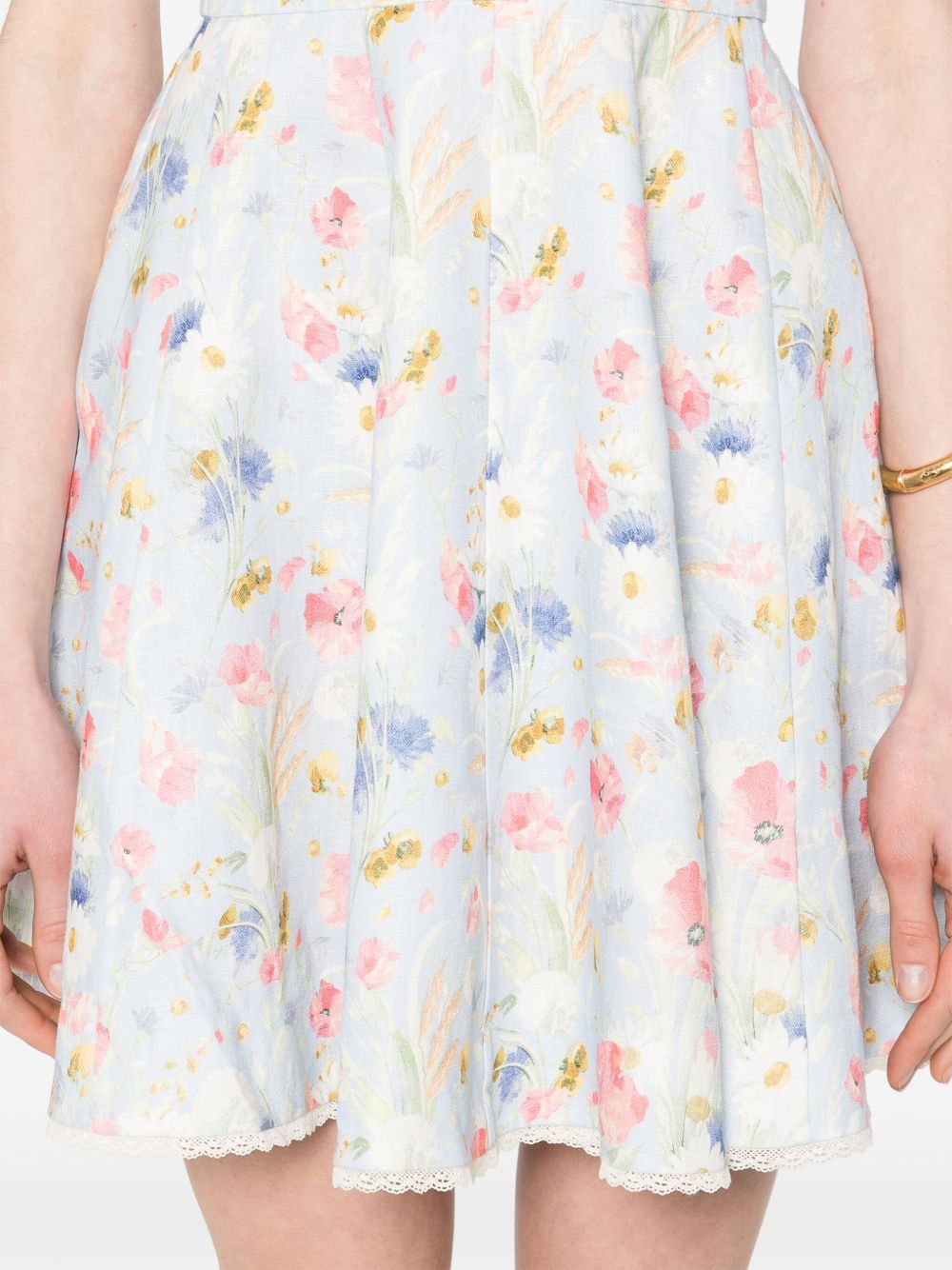 LUCKY LINEN MINI DRESS Zimmermann